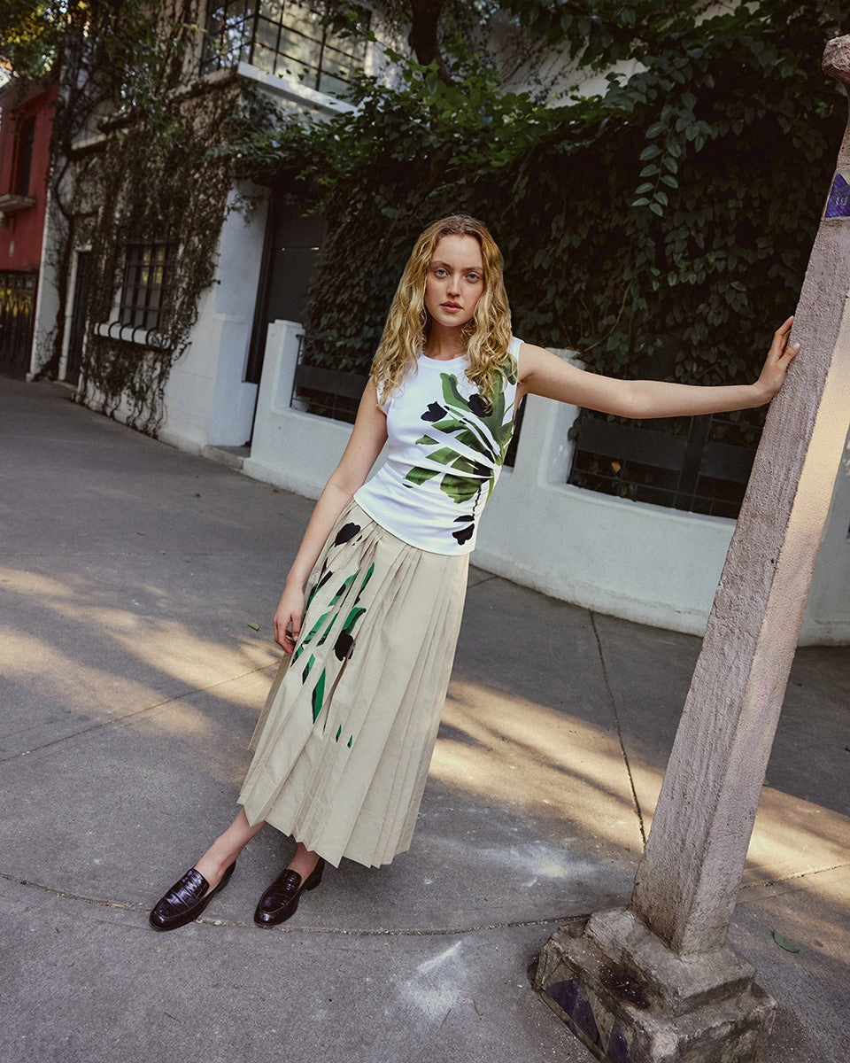 Rubberized Hem Shayla Skirt