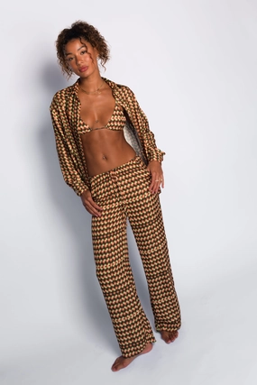 Ava Pants Satin - Mirage SecureCargoPockets Rugged Wear