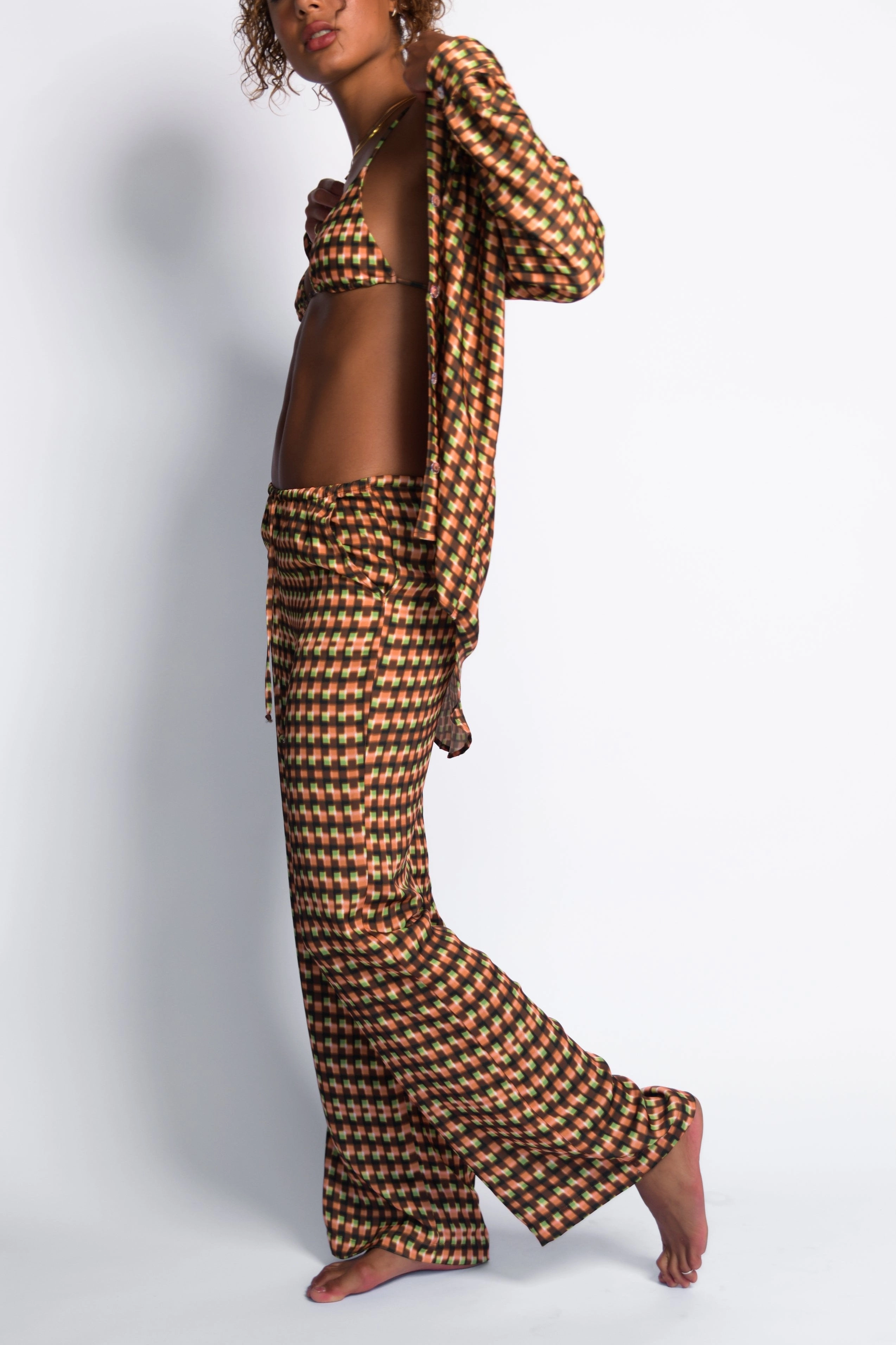 Dynamic Flex Panels Flex Movement Ava Pants Satin - Mirage