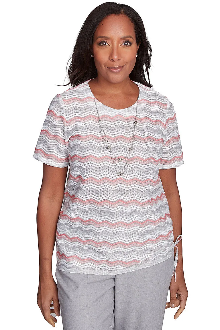 Estate Of Mind Shimmer Chevron Necklace Top HypoallergenicConstruction