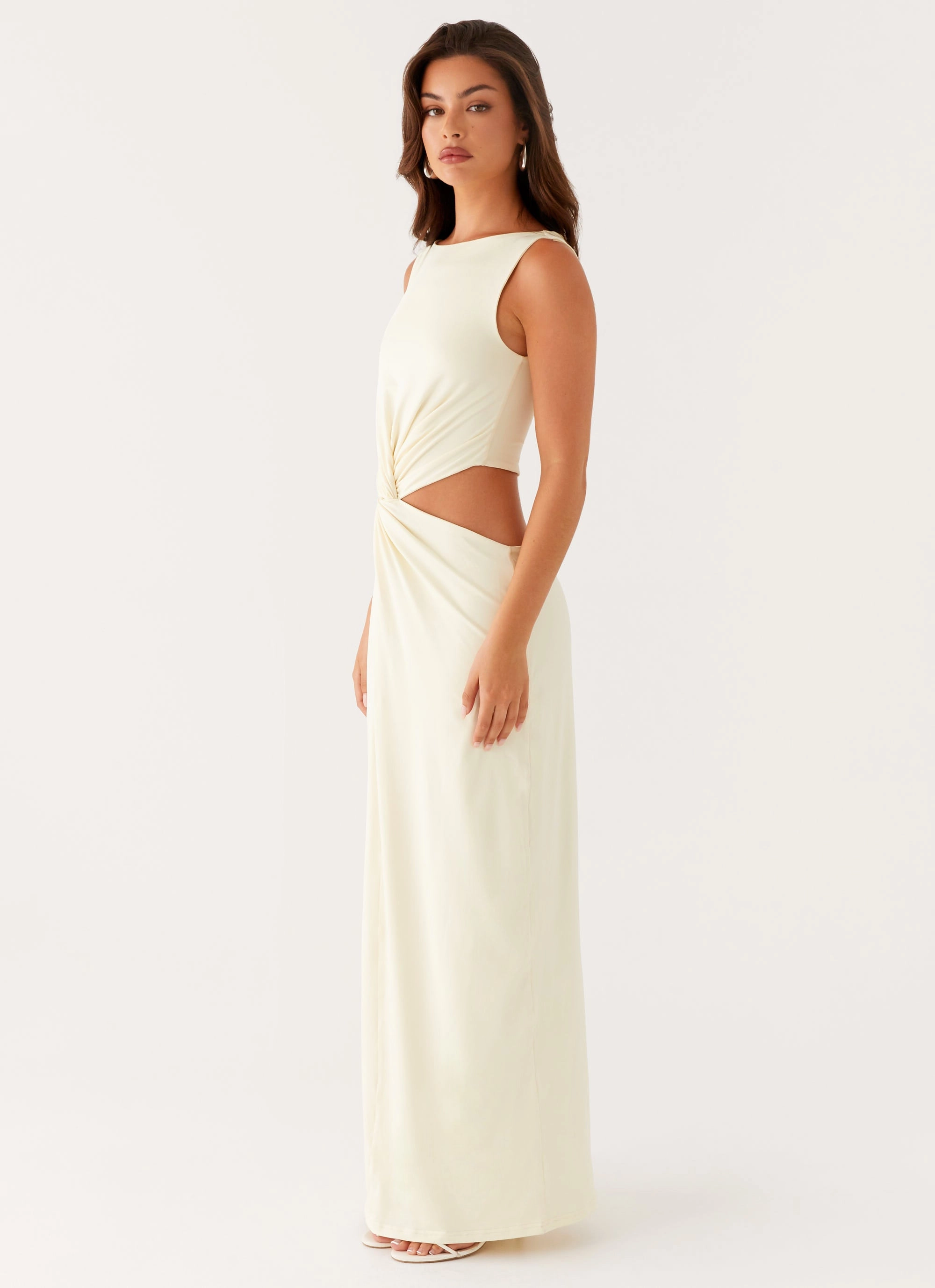 Lilabelle Twist Maxi Dress - Yellow