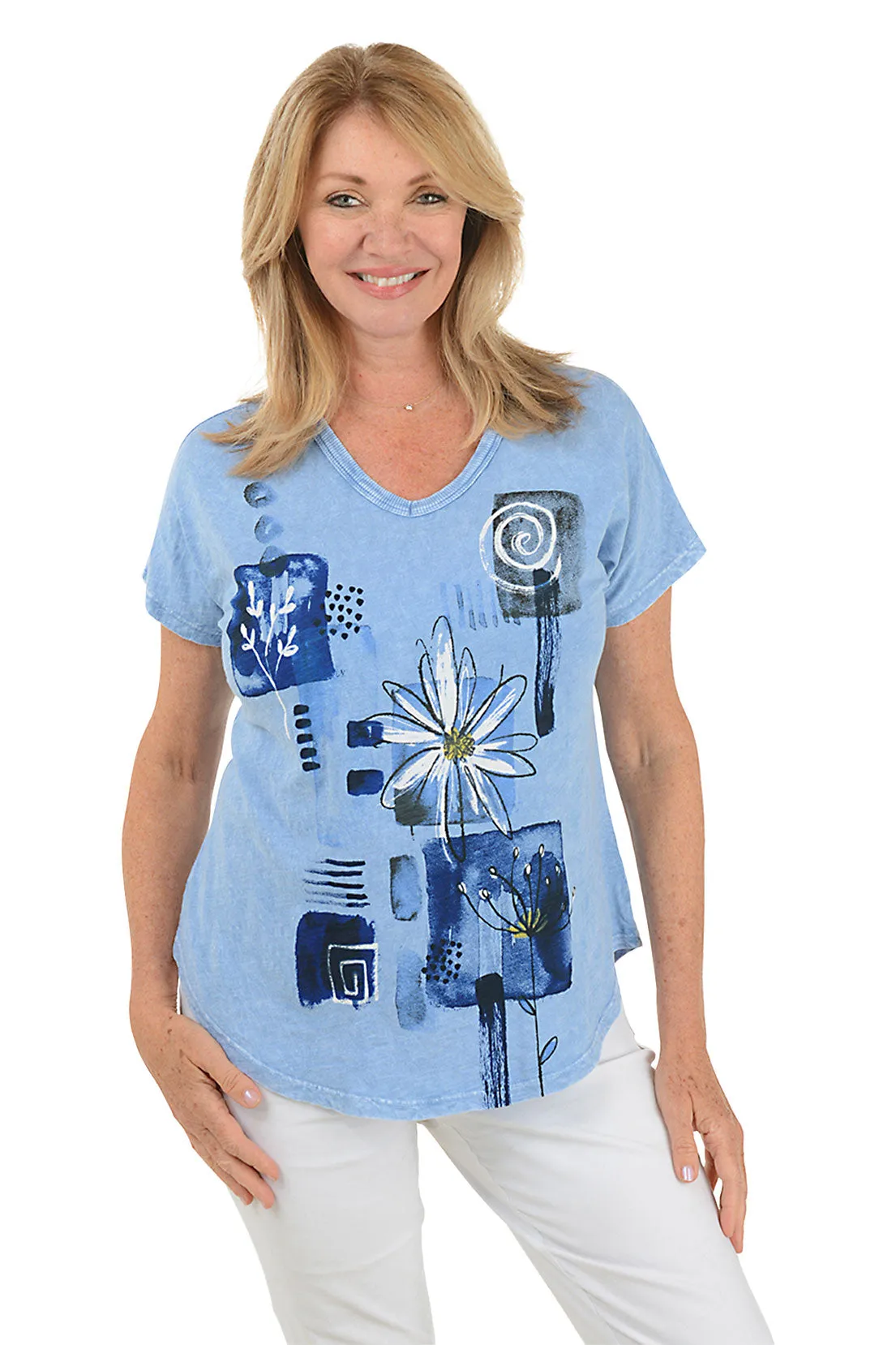 Lily Mineral Wash Short Dolman Sleeve Top TaglessDesign TwillWeave