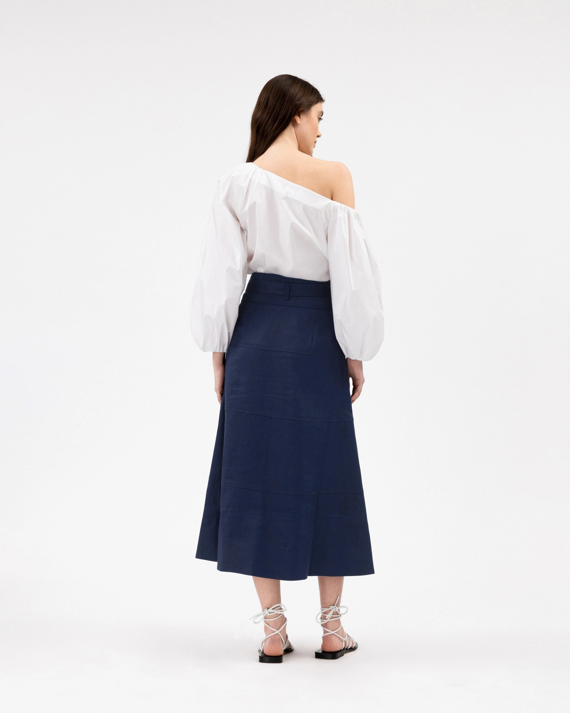 Anti Bacterial Treatment ReinforcedPockets Linen Hudson Skirt