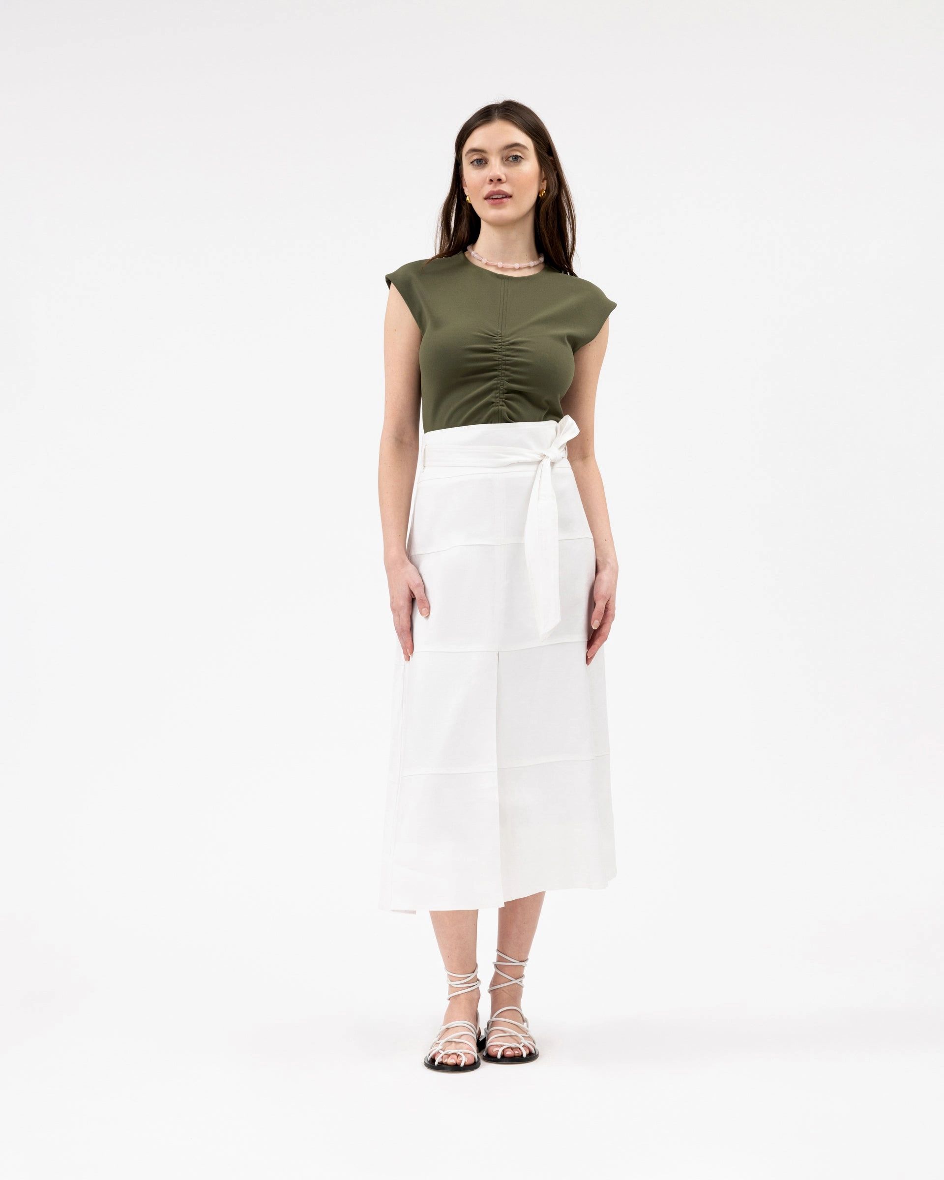 Linen Hudson Skirt Travel Ready