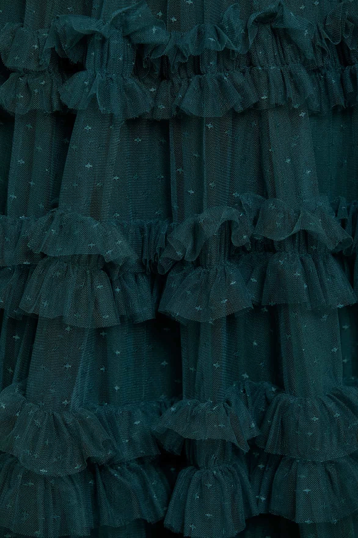 Lisette Ruffle Off Shoulder Gown UV-Resistant