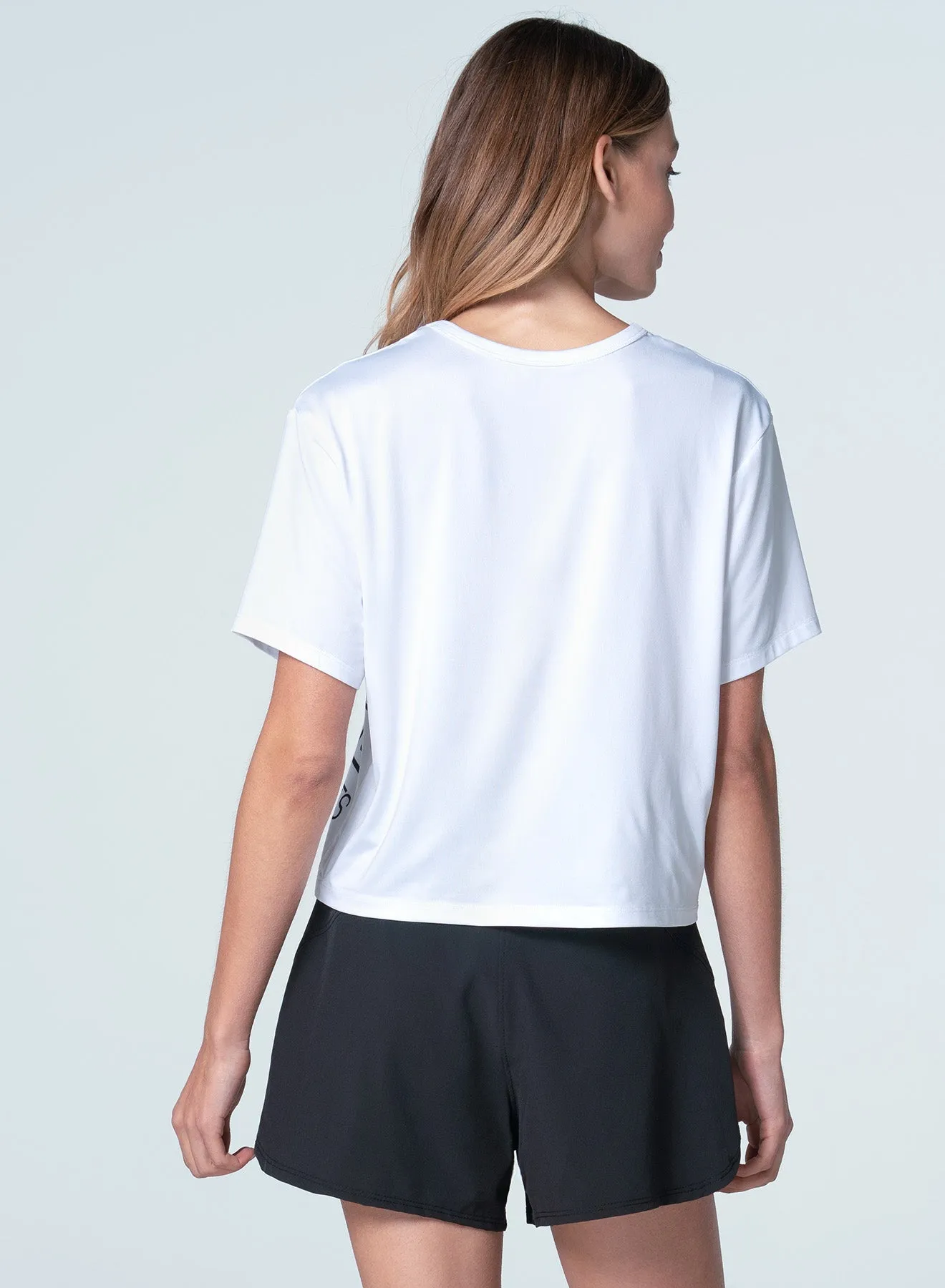 Durable Fiber Blend Unstructured Fit Live Life With Love Short Sleeve