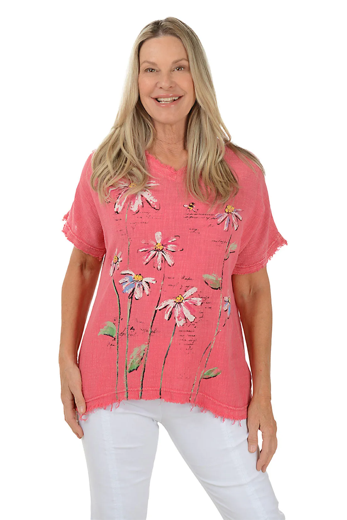 Everyday Look Lola Fringe Gauze Top