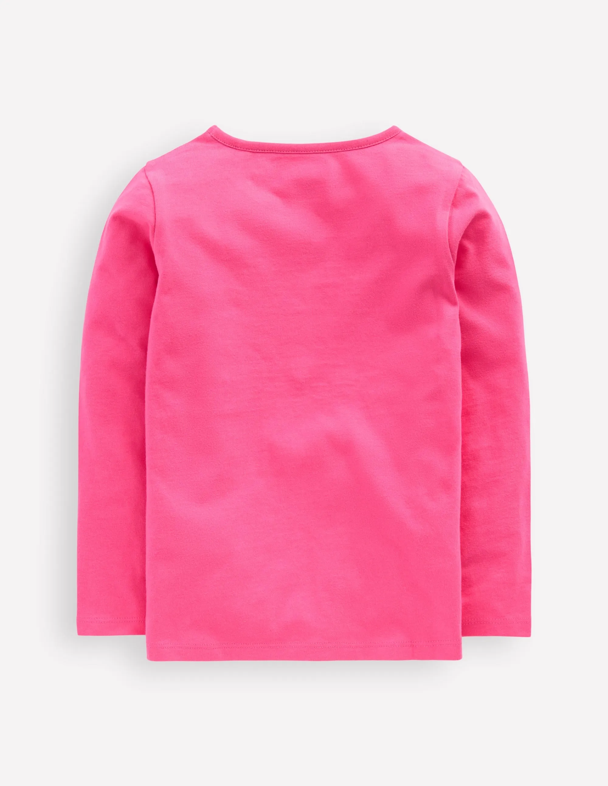 Classic Wear Long Sleeve Appliqu T-shirt-Sorbet Pink Cat
