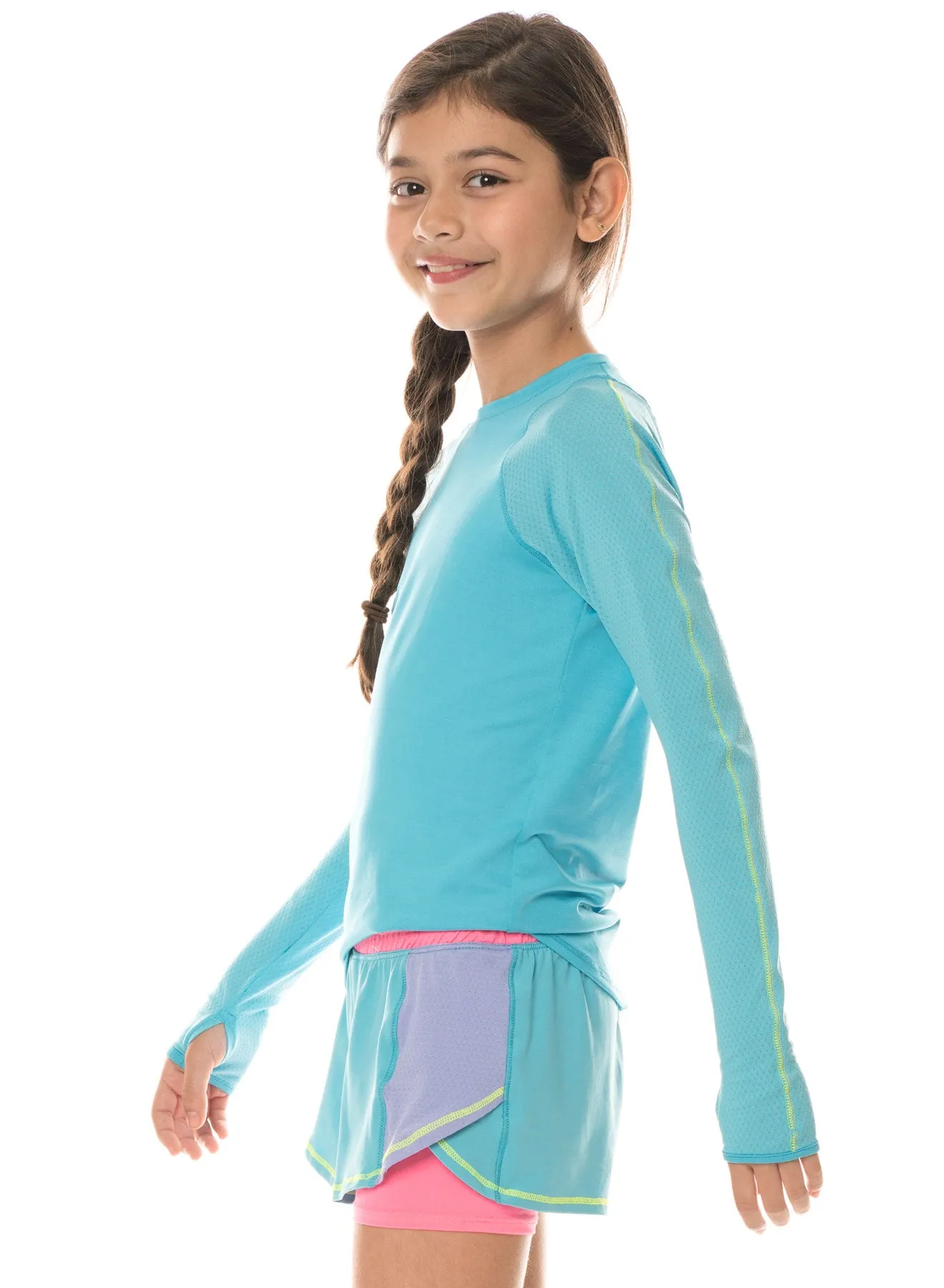 Adaptive Temperature Control Four Way Stretch Long Sleeve Athletic Crew