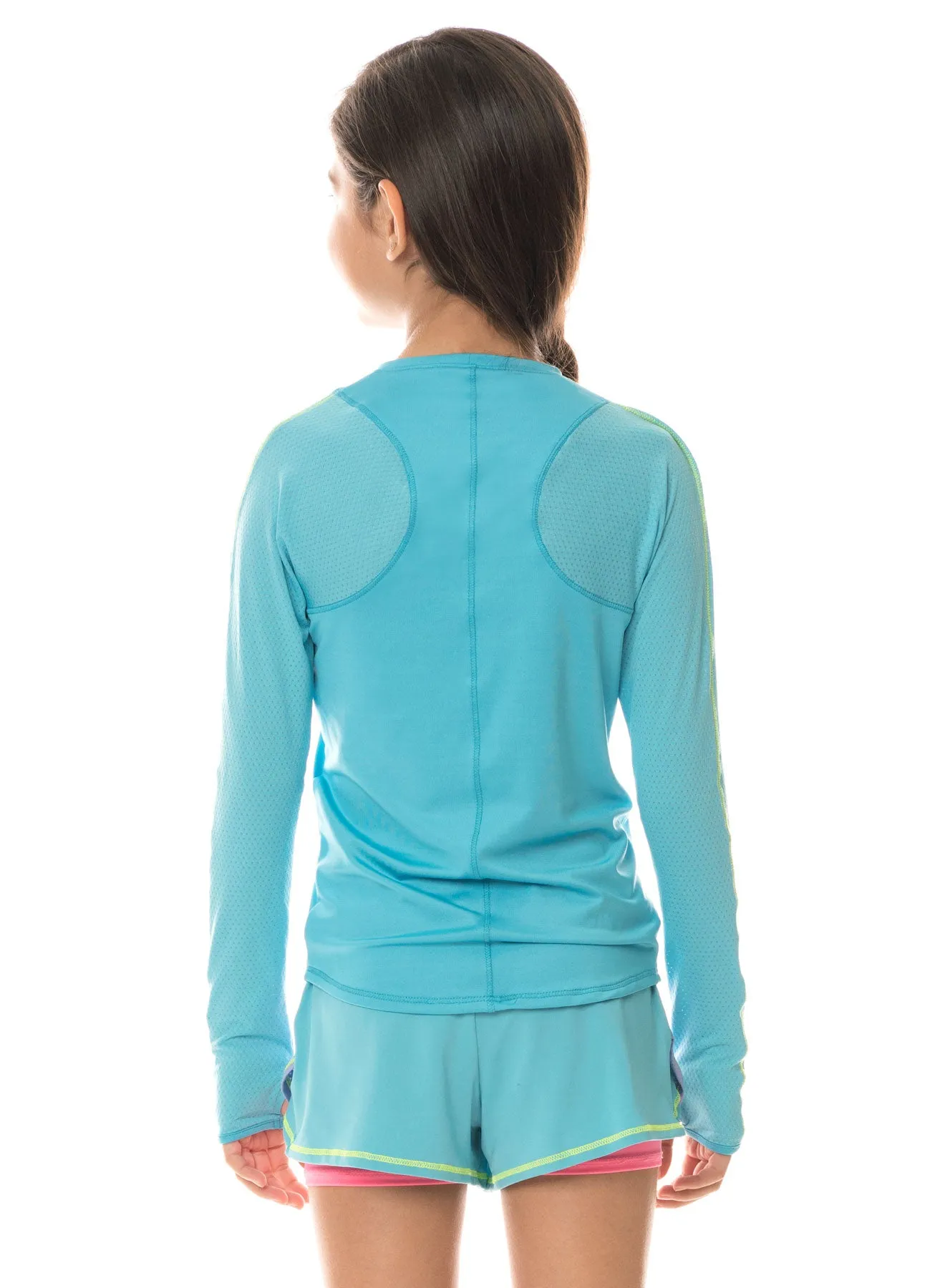 Long Sleeve Athletic Crew Odor Resistant Treatment