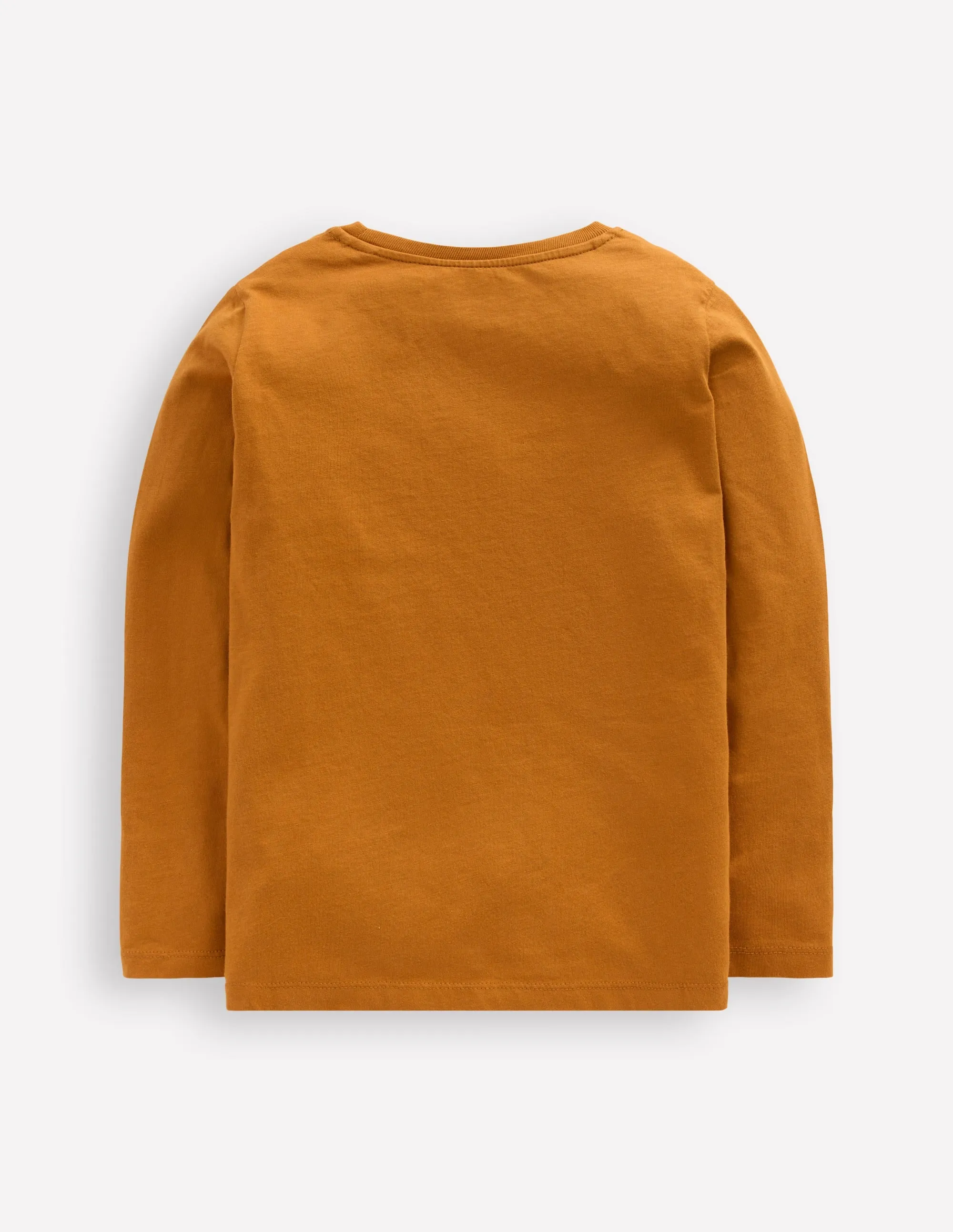 Long Sleeve Boucl T-shirt-Toffee Brown Squirrel Hydrophobic Threadwork MultiPanelConstruction