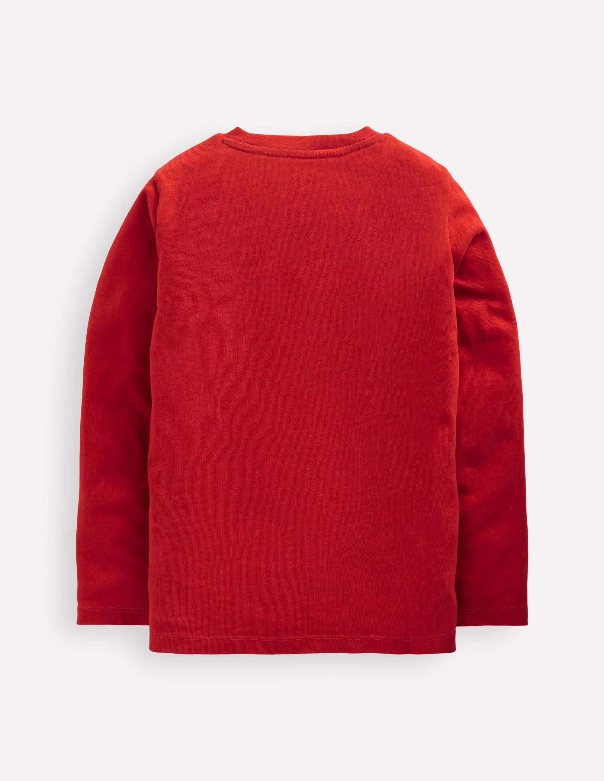 Long Sleeve Novelty 3D T-Shirt-Mars Red Elf Non Restrictive Cut Asymmetrical hem