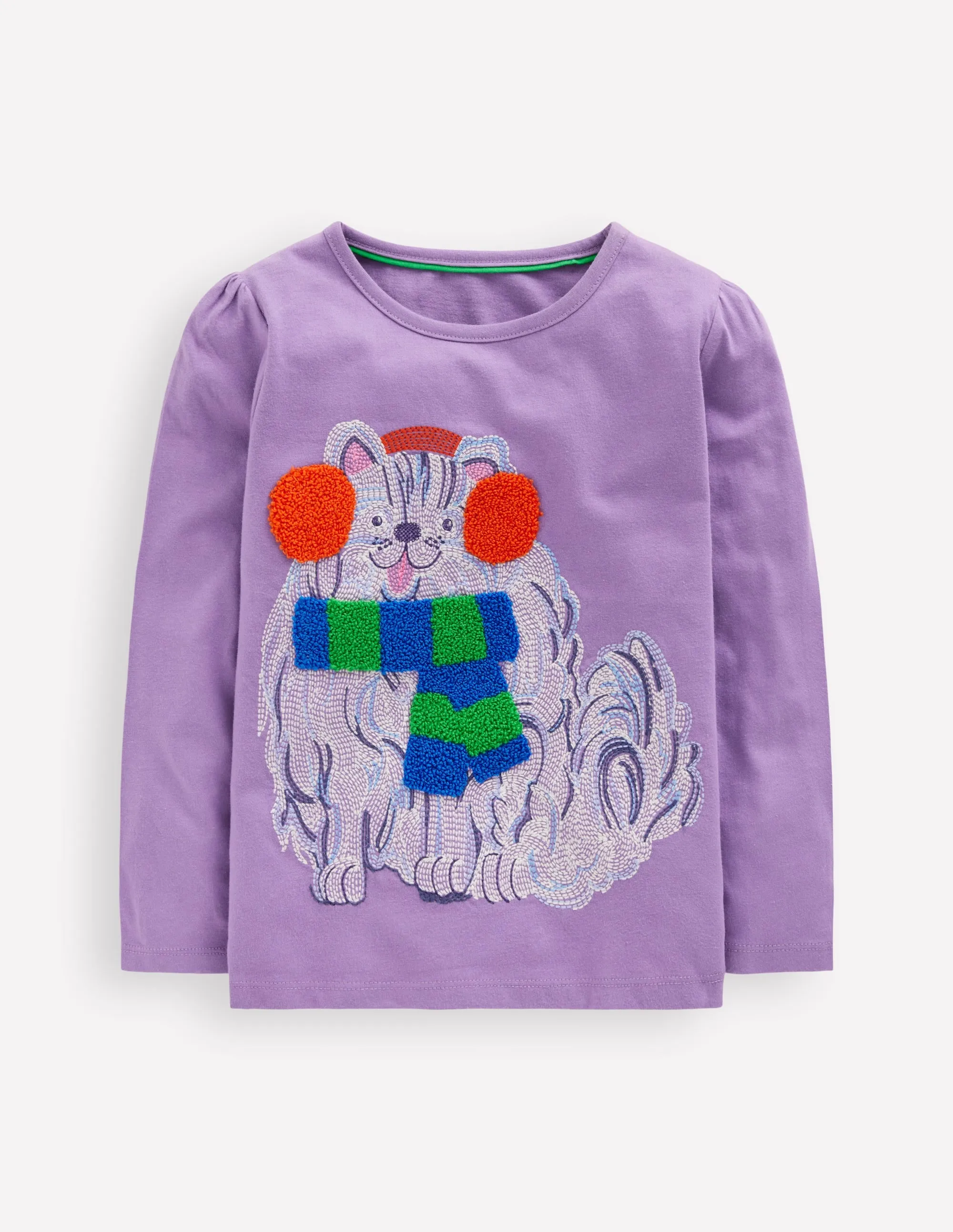 Long Sleeve Superstitch Tee-Aster Purple Dog Light Style