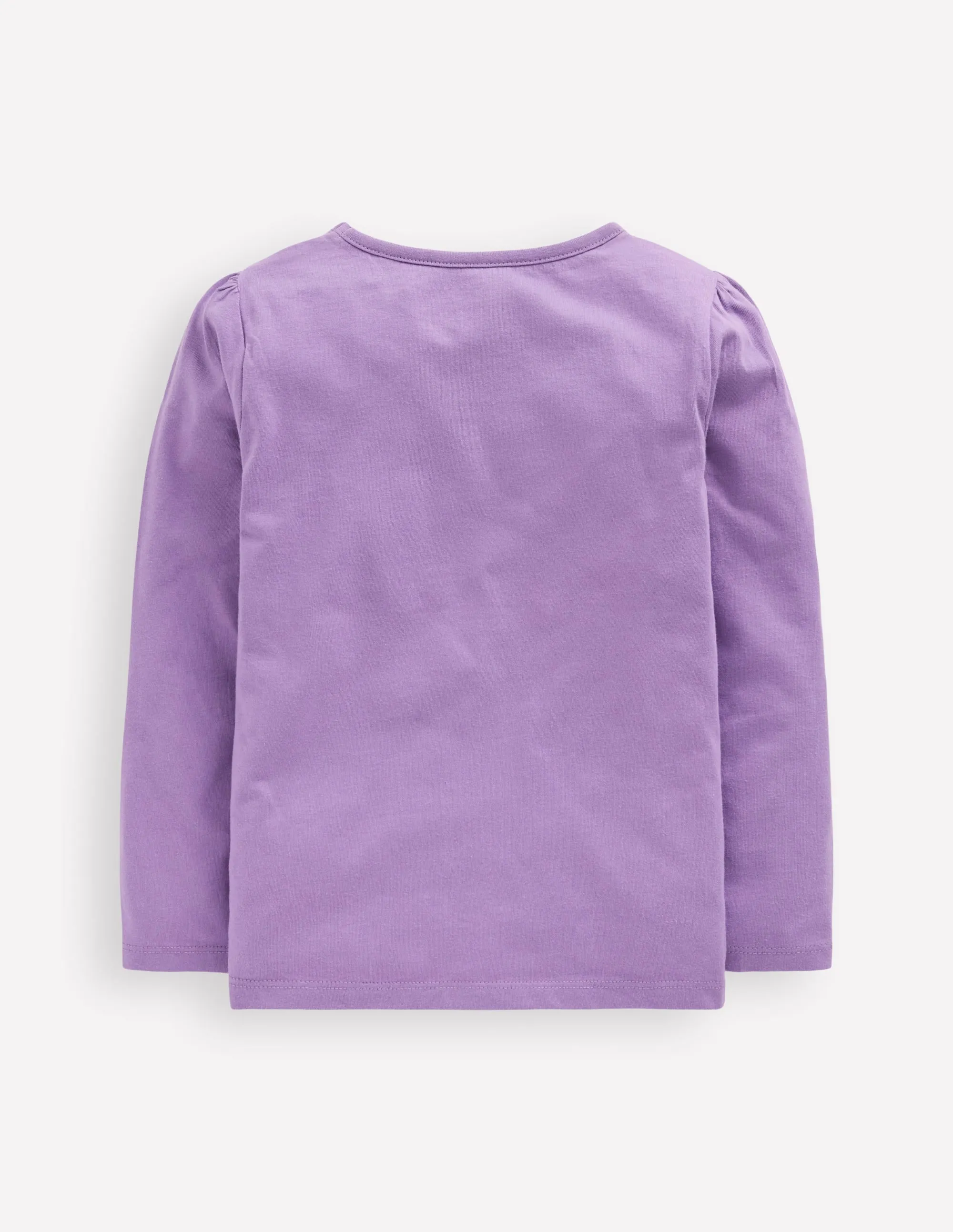 Long Sleeve Superstitch Tee-Aster Purple Dog Minimalist Style