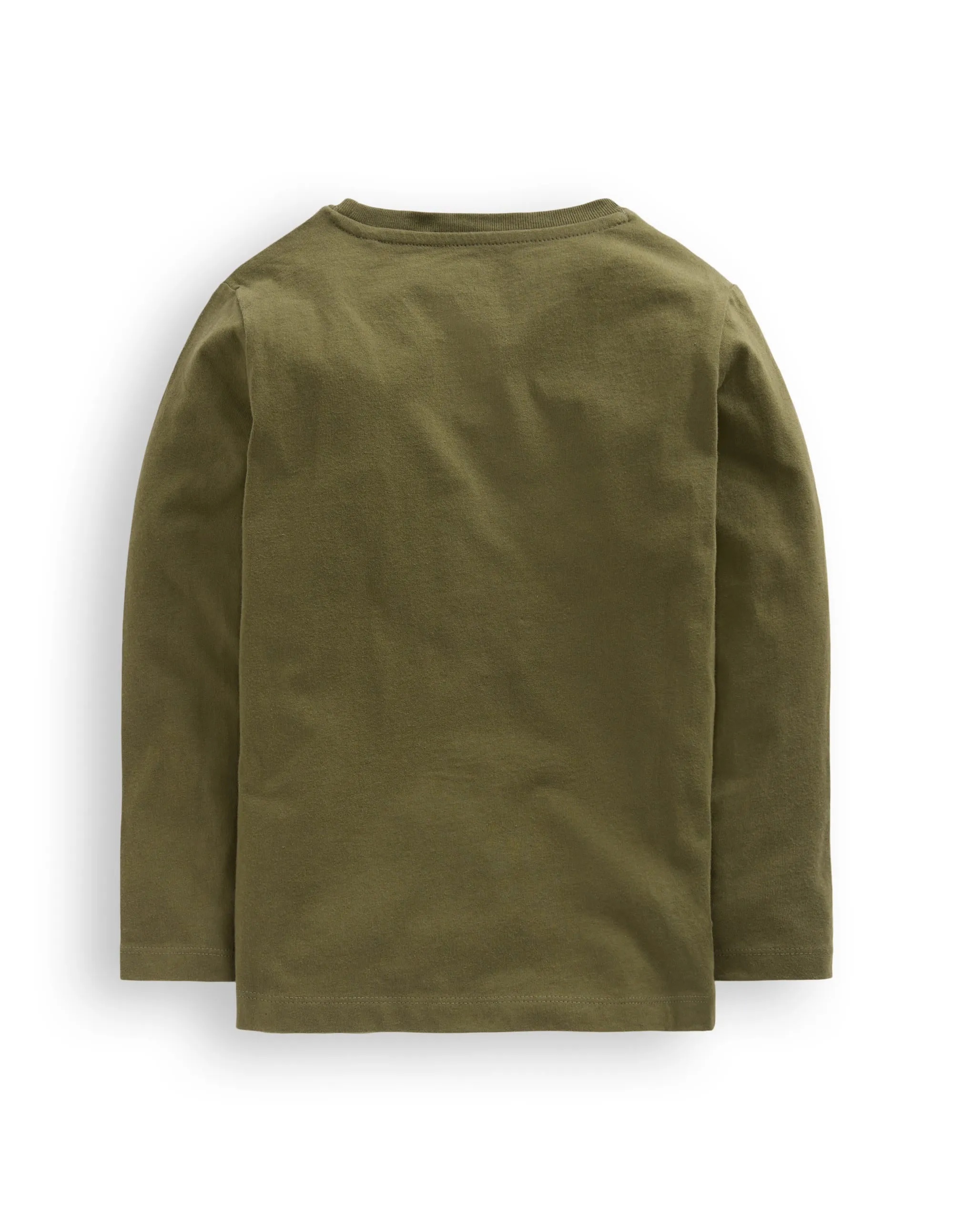 Biodegradable Fiber Longsleeve Superstitch T-shirt-Classic Khaki Bear