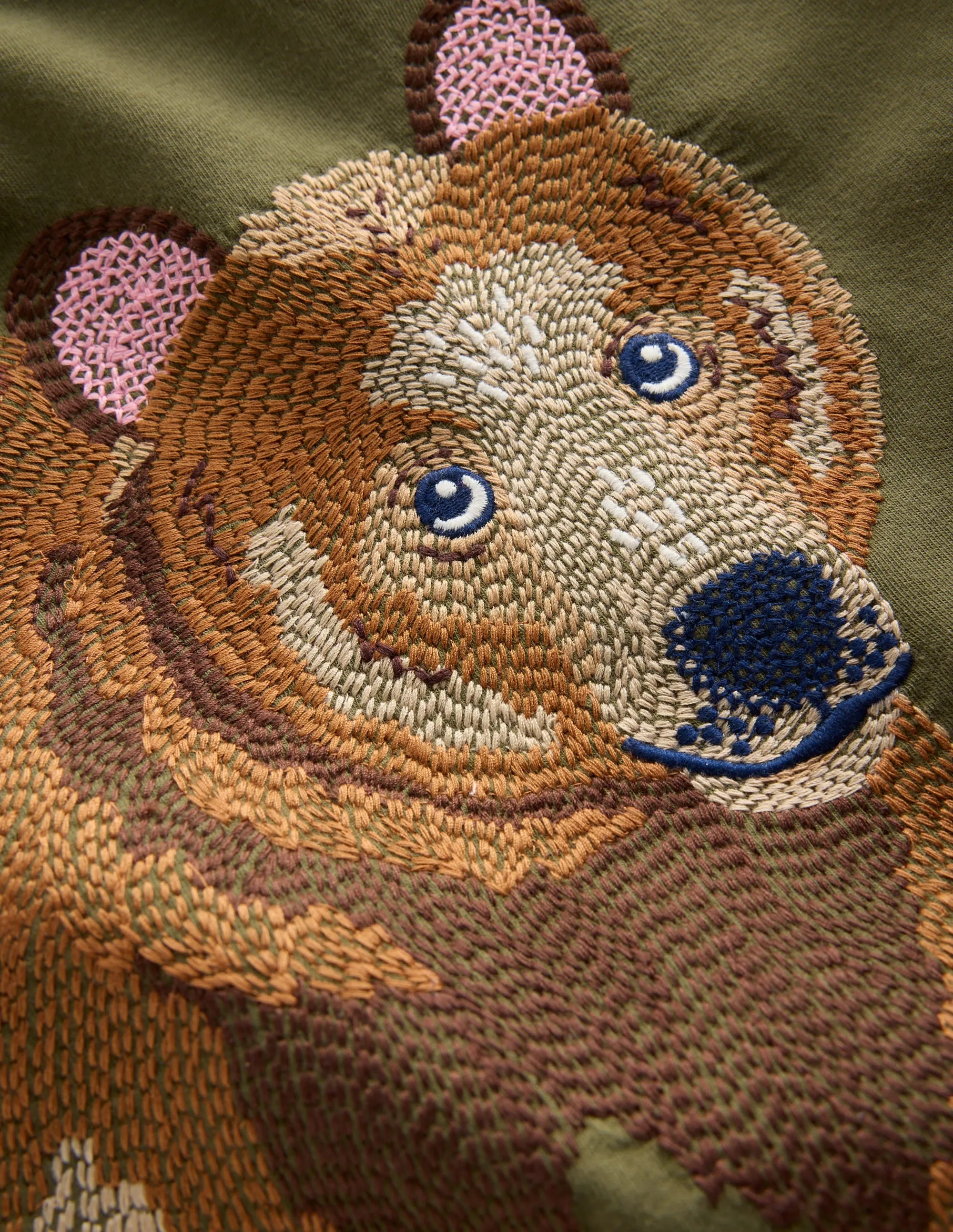 LowProfileZipperSystem Longsleeve Superstitch T-shirt-Classic Khaki Bear