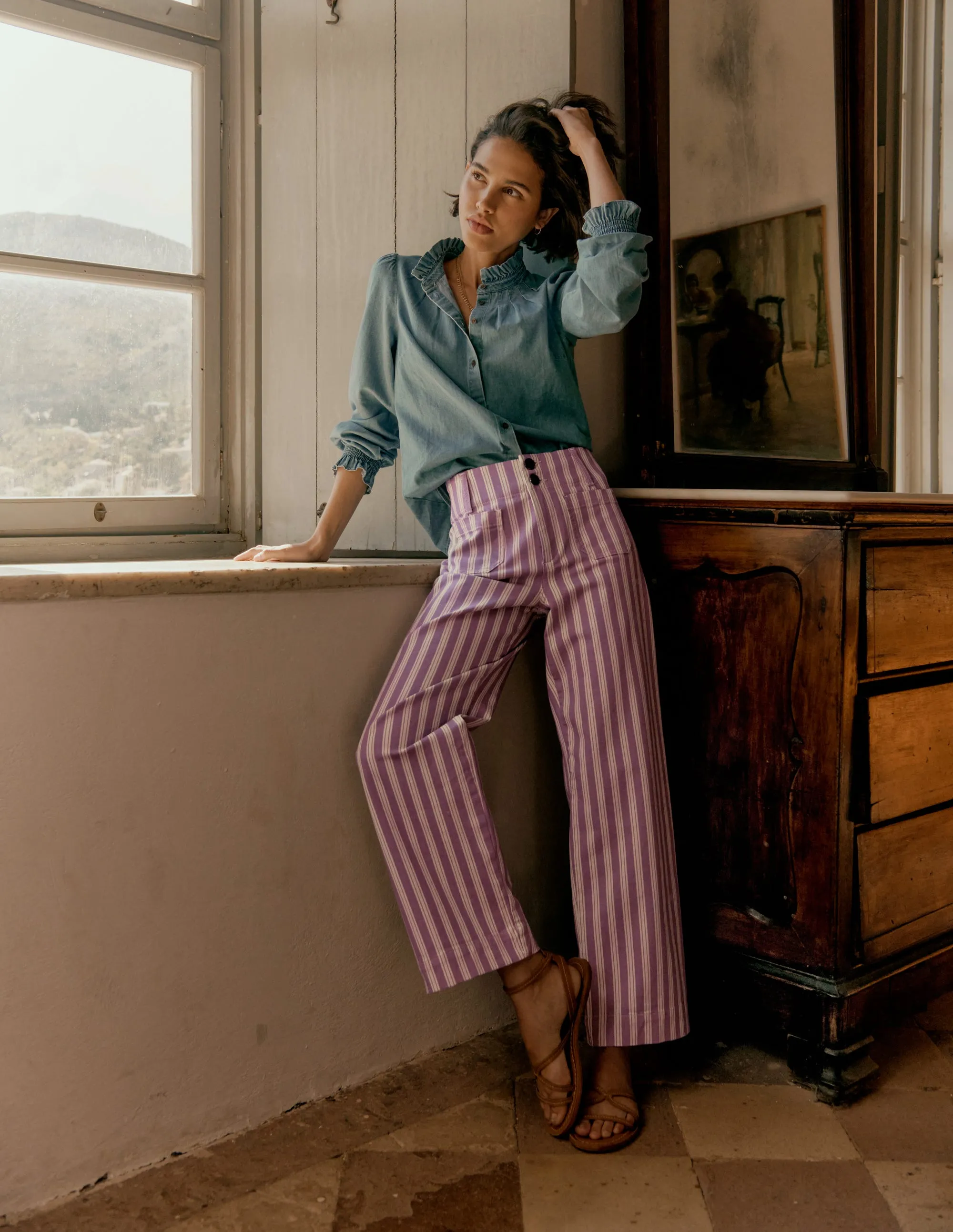 Lorna Denim Top-Light Authentic Fade Resistant Coating Elegant Cut