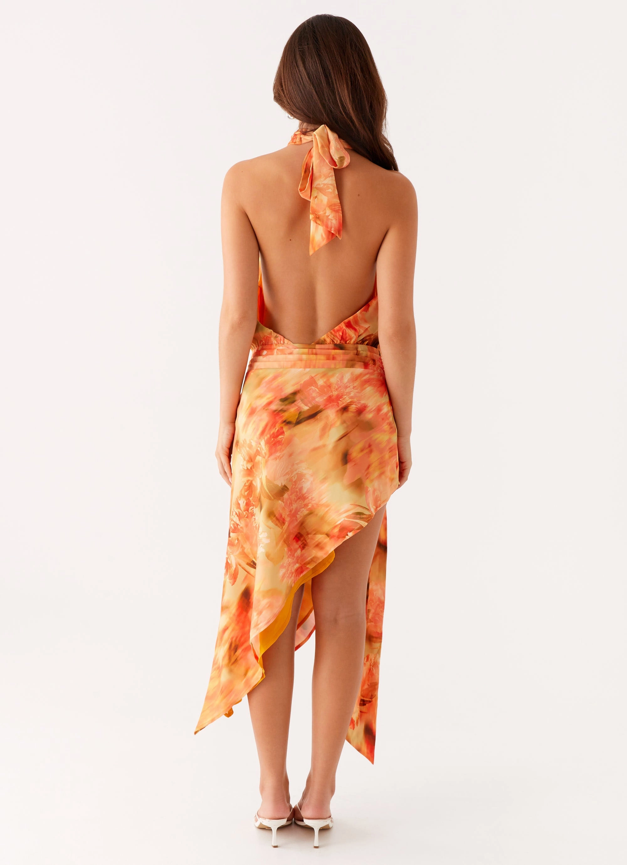 Lou Midi Dress - Sunset Floral