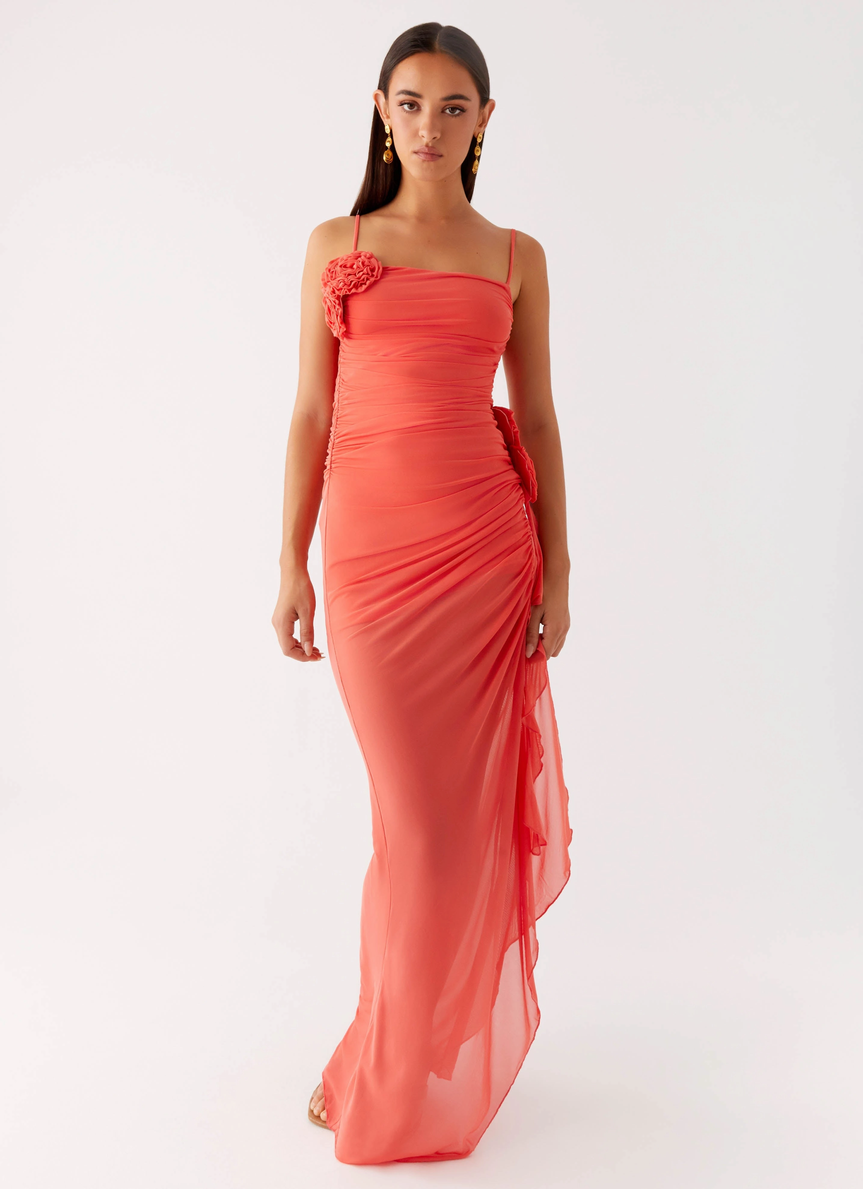 Louana Maxi Dress - Coral
