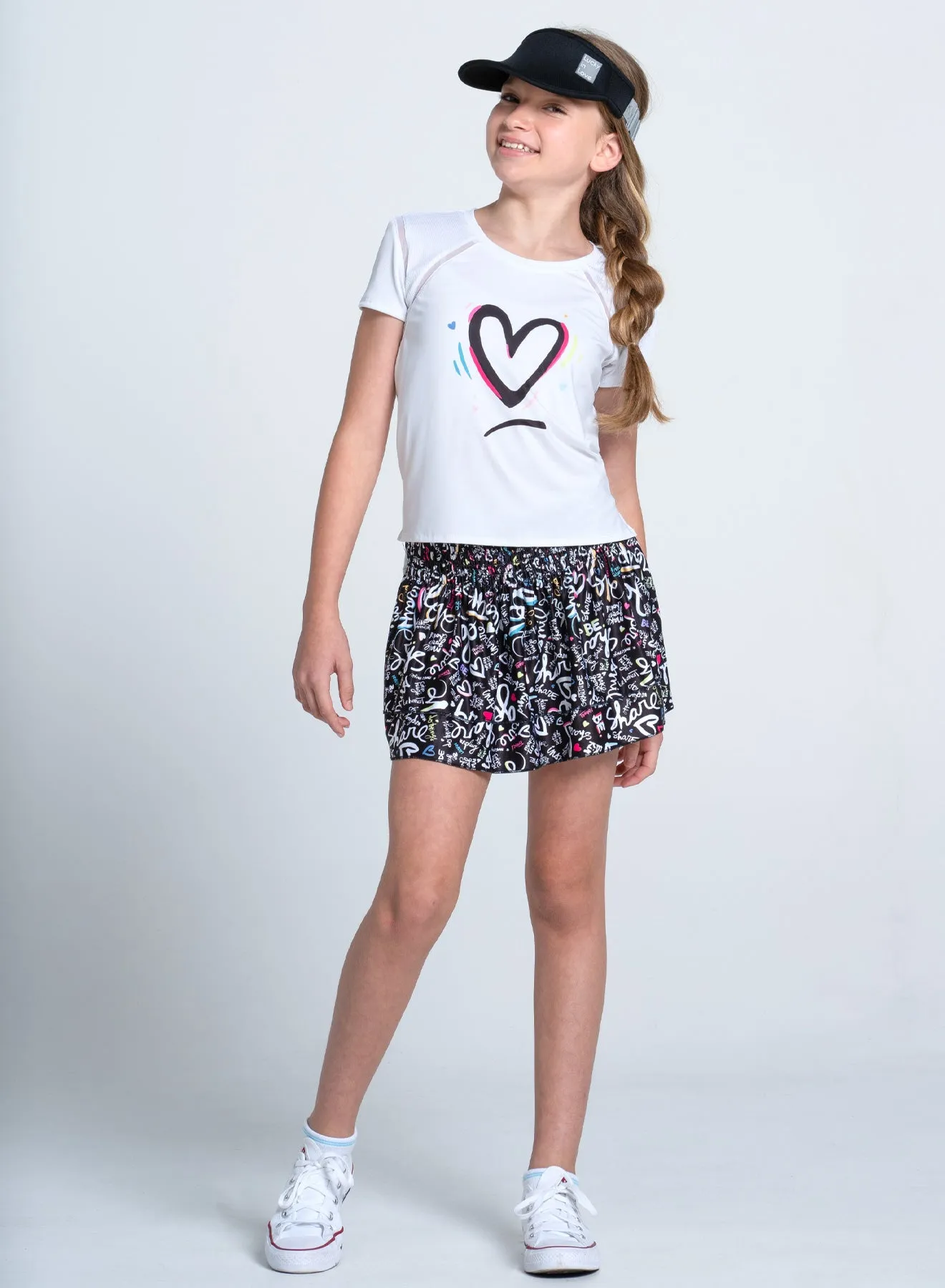 Love Letter Short Sleeve Raw Edge Finish