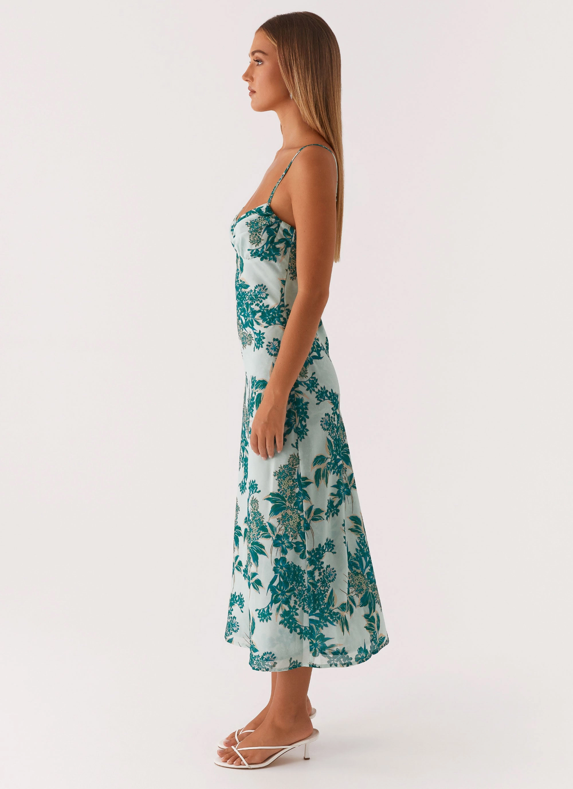 Love Song Midi Dress - Cloud Nine Floral