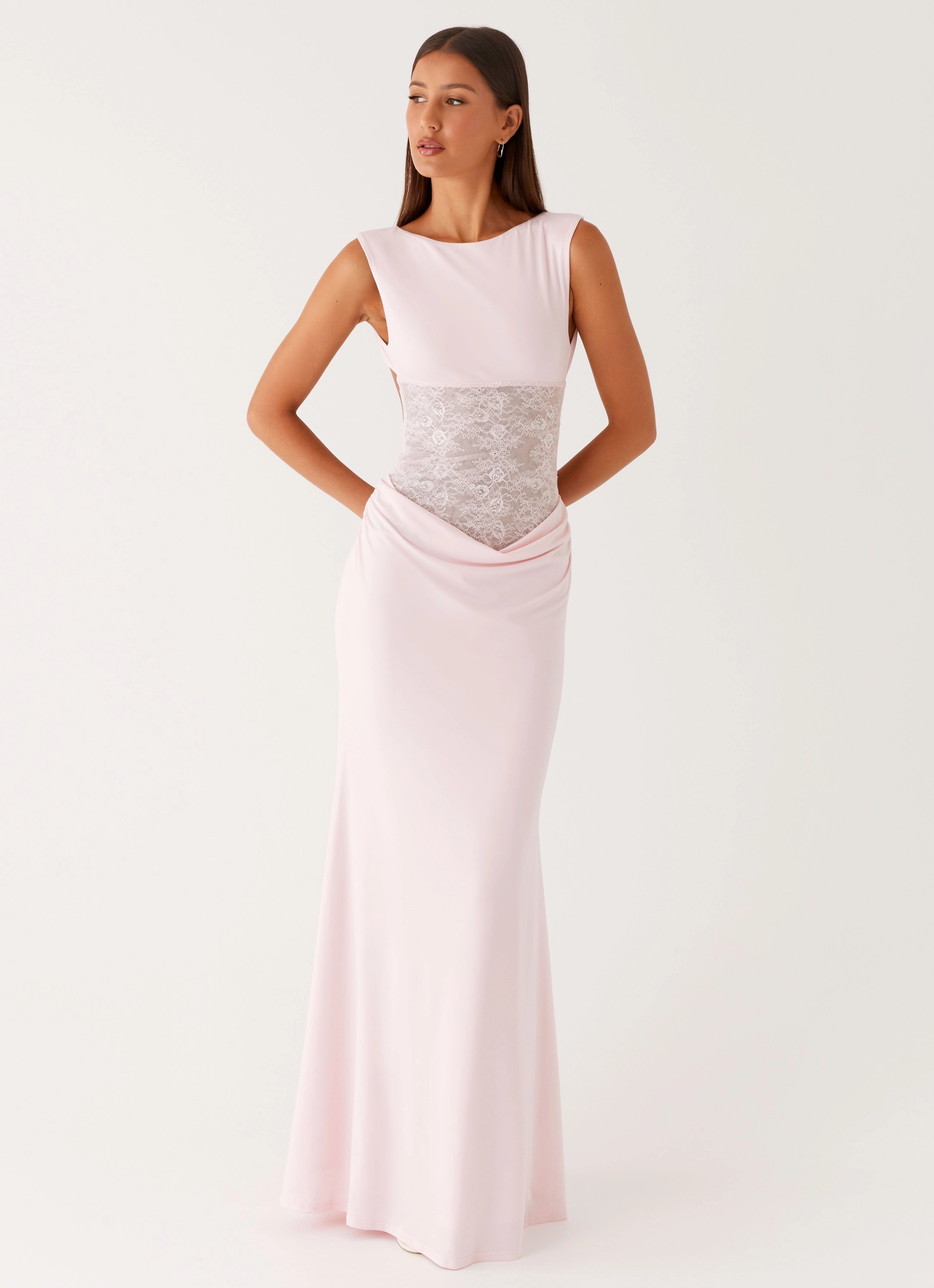 Love Tease Maxi Dress - Baby Pink