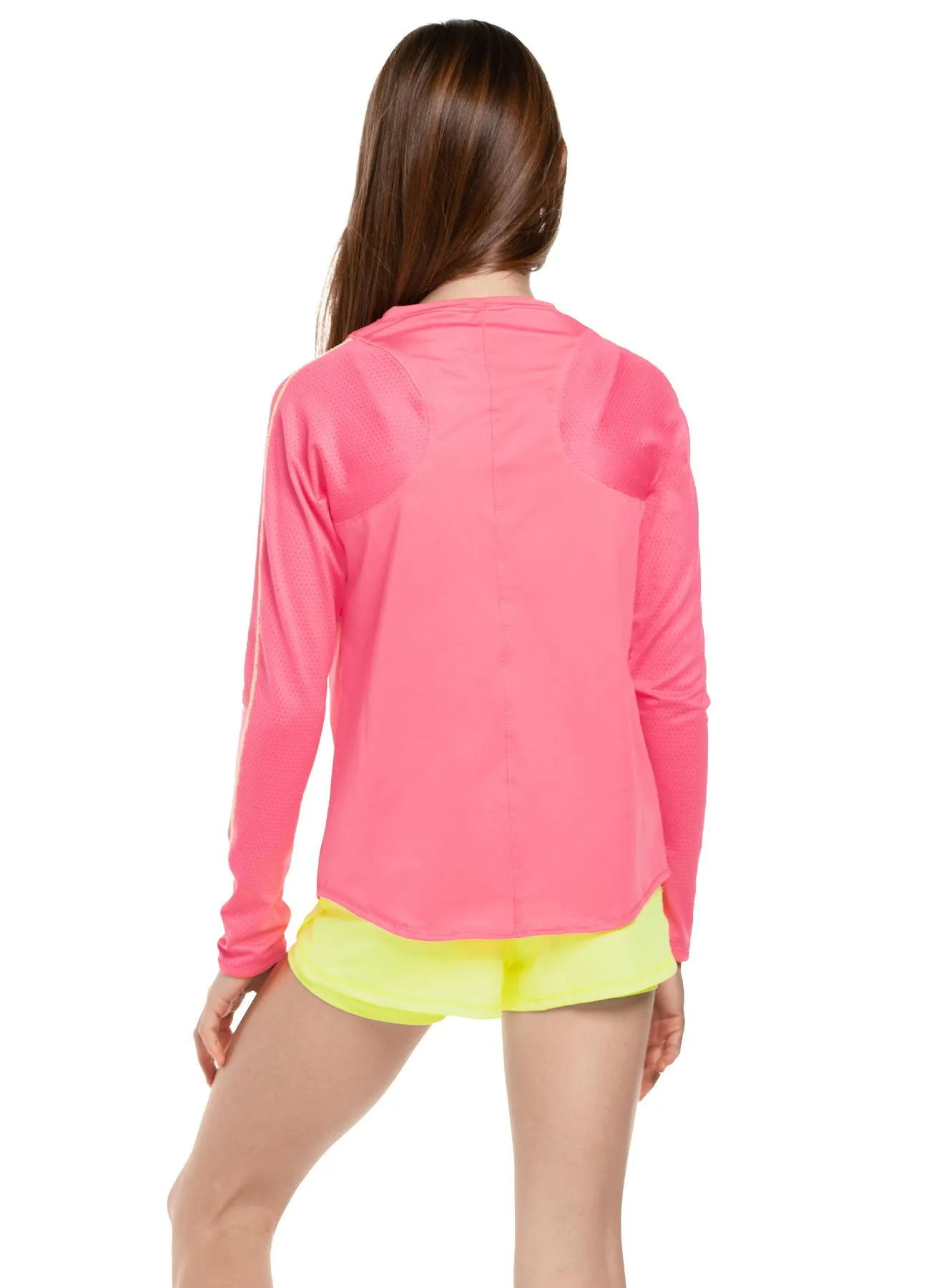 Long Sleeve Athletic Crew Minimalist Stitching ComfortStretch