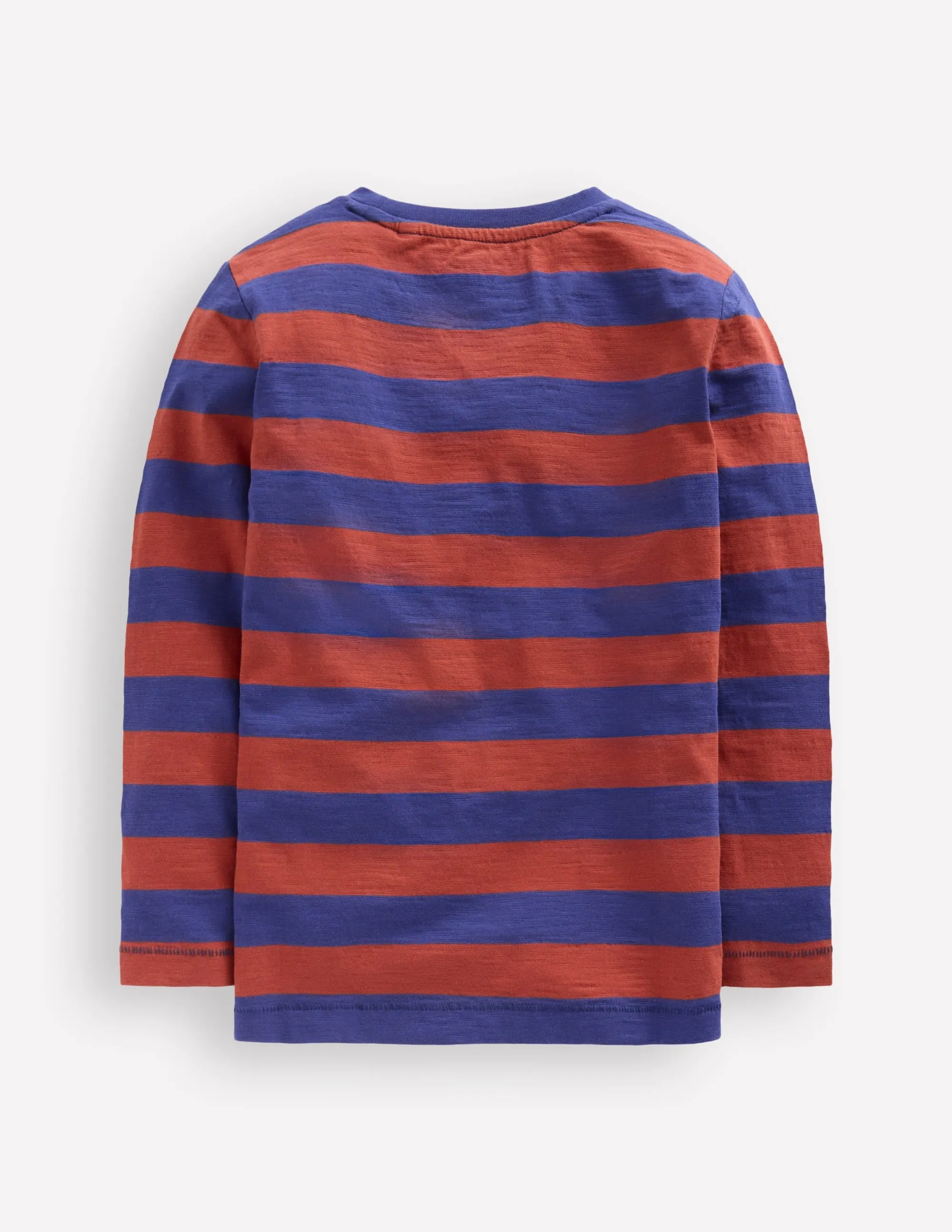 Outdoor Apparel Sustainable Fabric Blend Everyday Long Sleeve T-Shirt-Starboard Blue/ Chestnut Brown