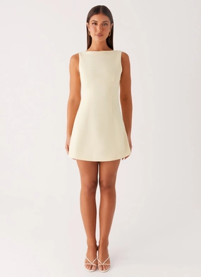 Lulita Mini Dress - Buttercream Yellow