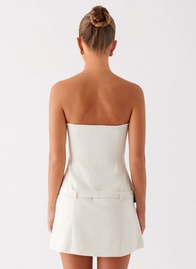Lume Strapless Mini Dress - Ivory