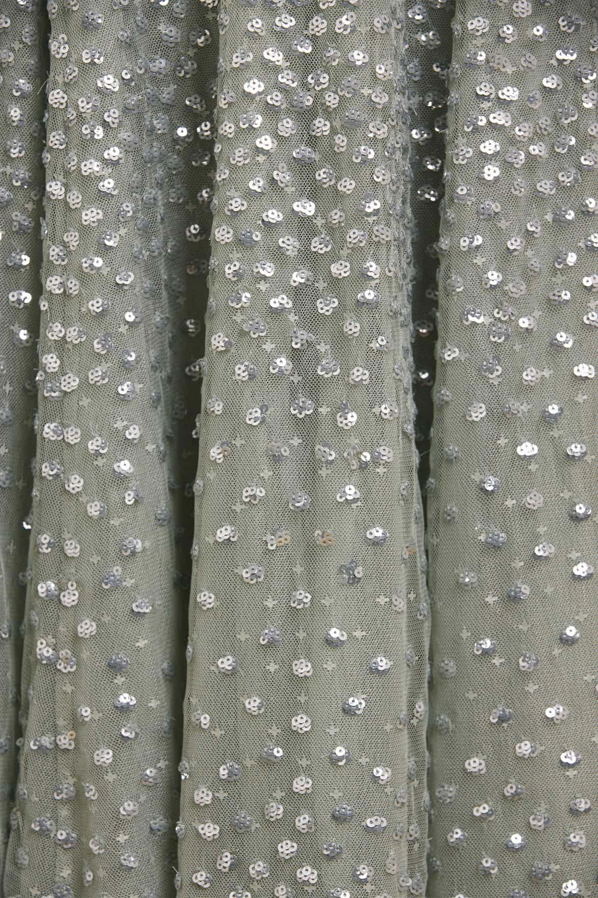 Scatter Dot Cape Sleeve Ankle Gown Flattering Look Fit