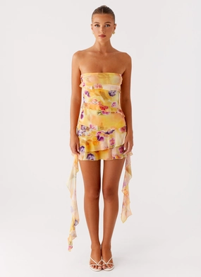 Macey Mini Dress - Sunburst Floral