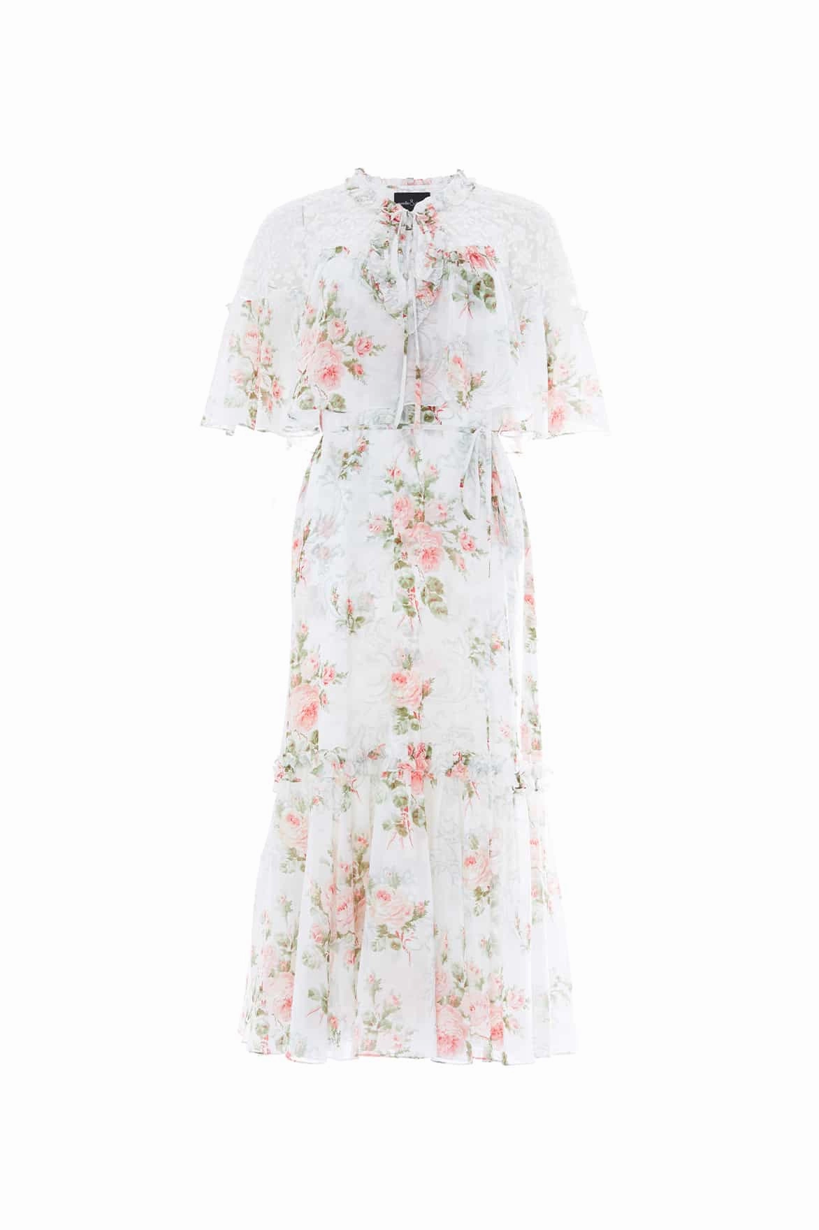 Dreamy Layers Madame Rose Carla Chiffon Cape Ballerina Dress