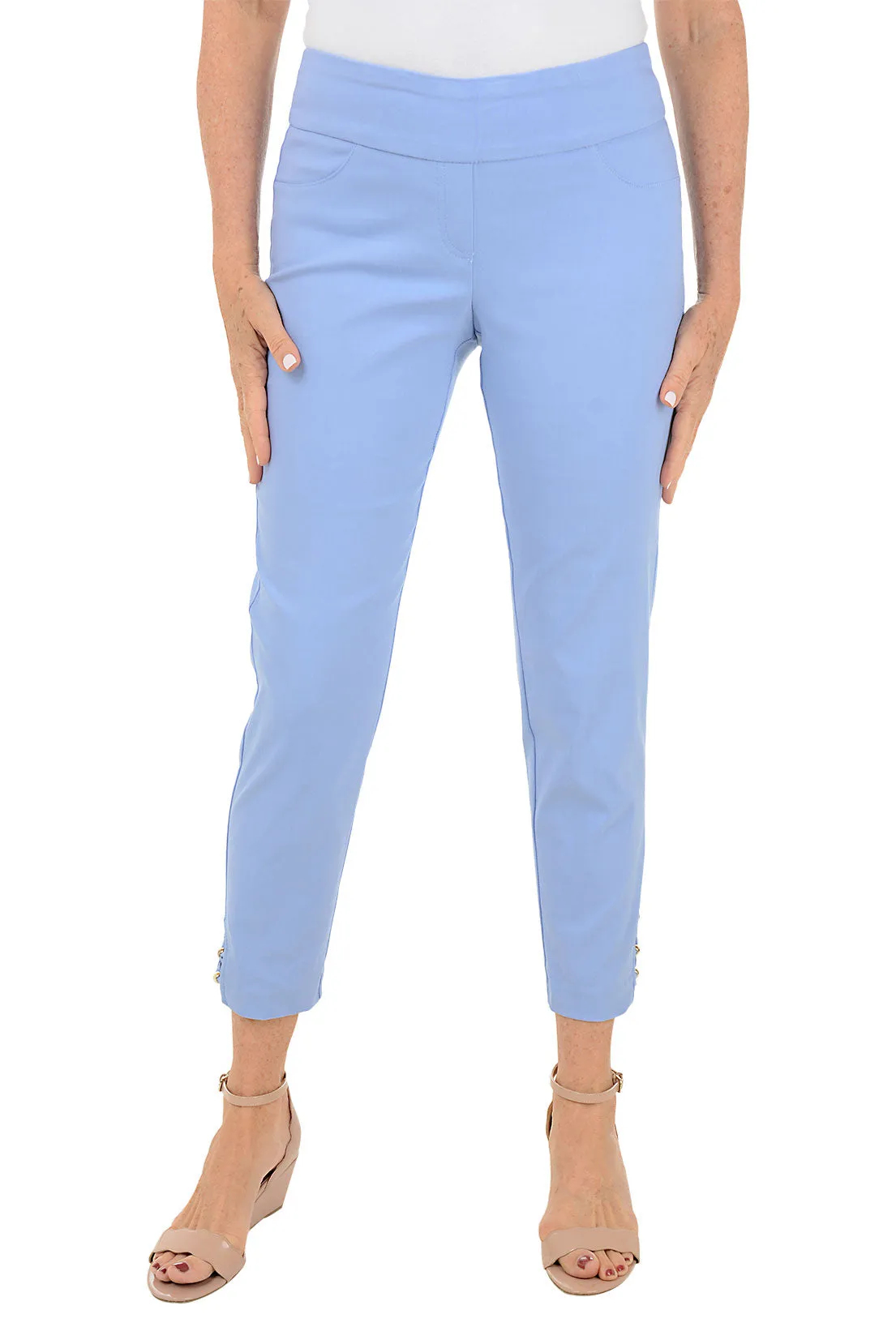 Comfortable Waistband Versatile staple Making Waves Pull-On Ankle Pant