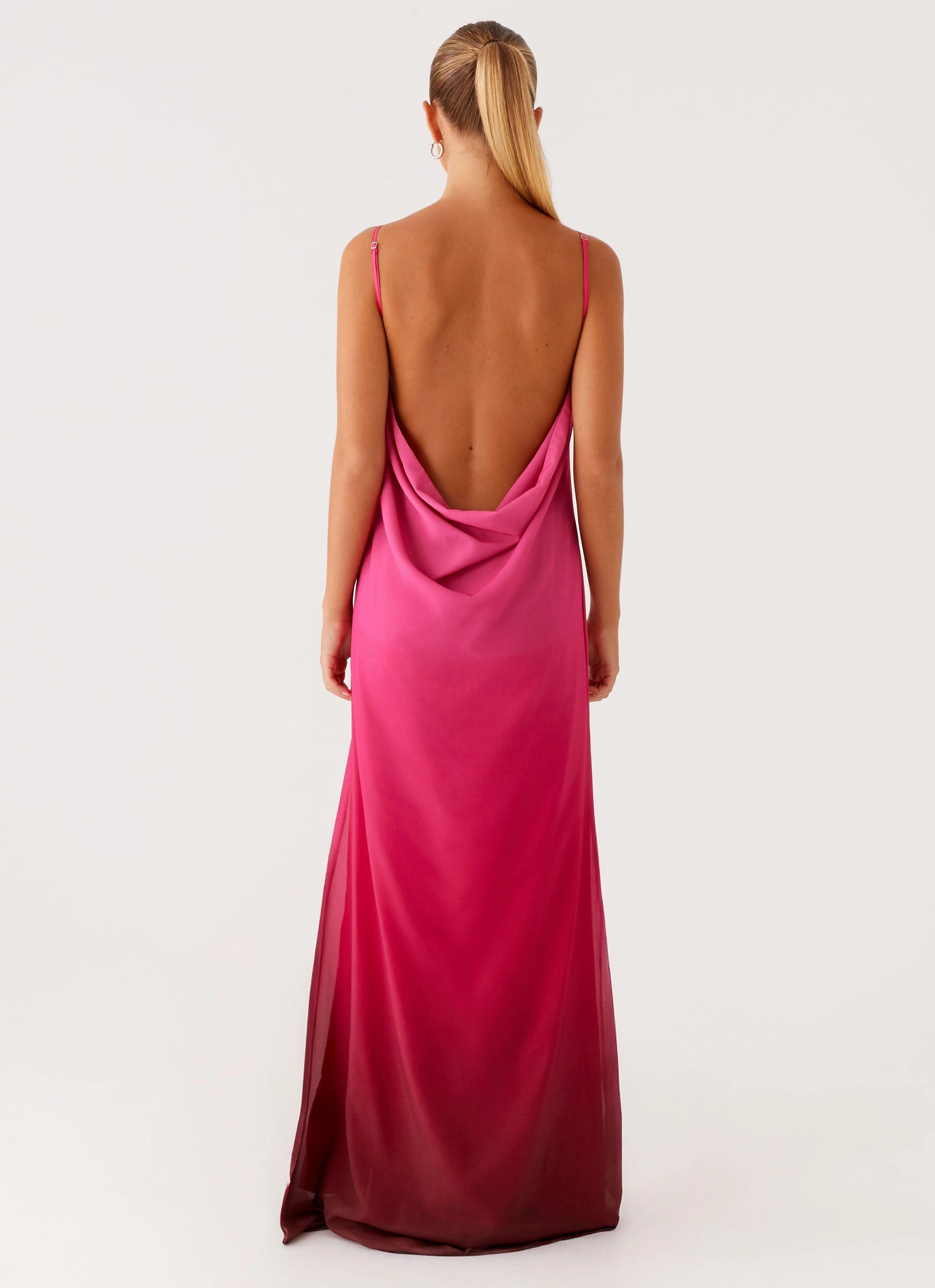 Marianne Maxi Dress - Fuchsia Gradient