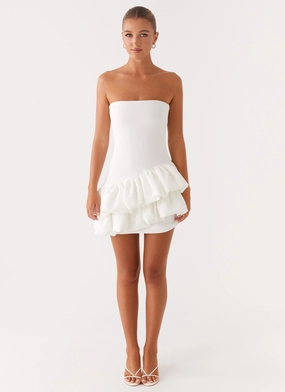 Marie Mini Dress - White