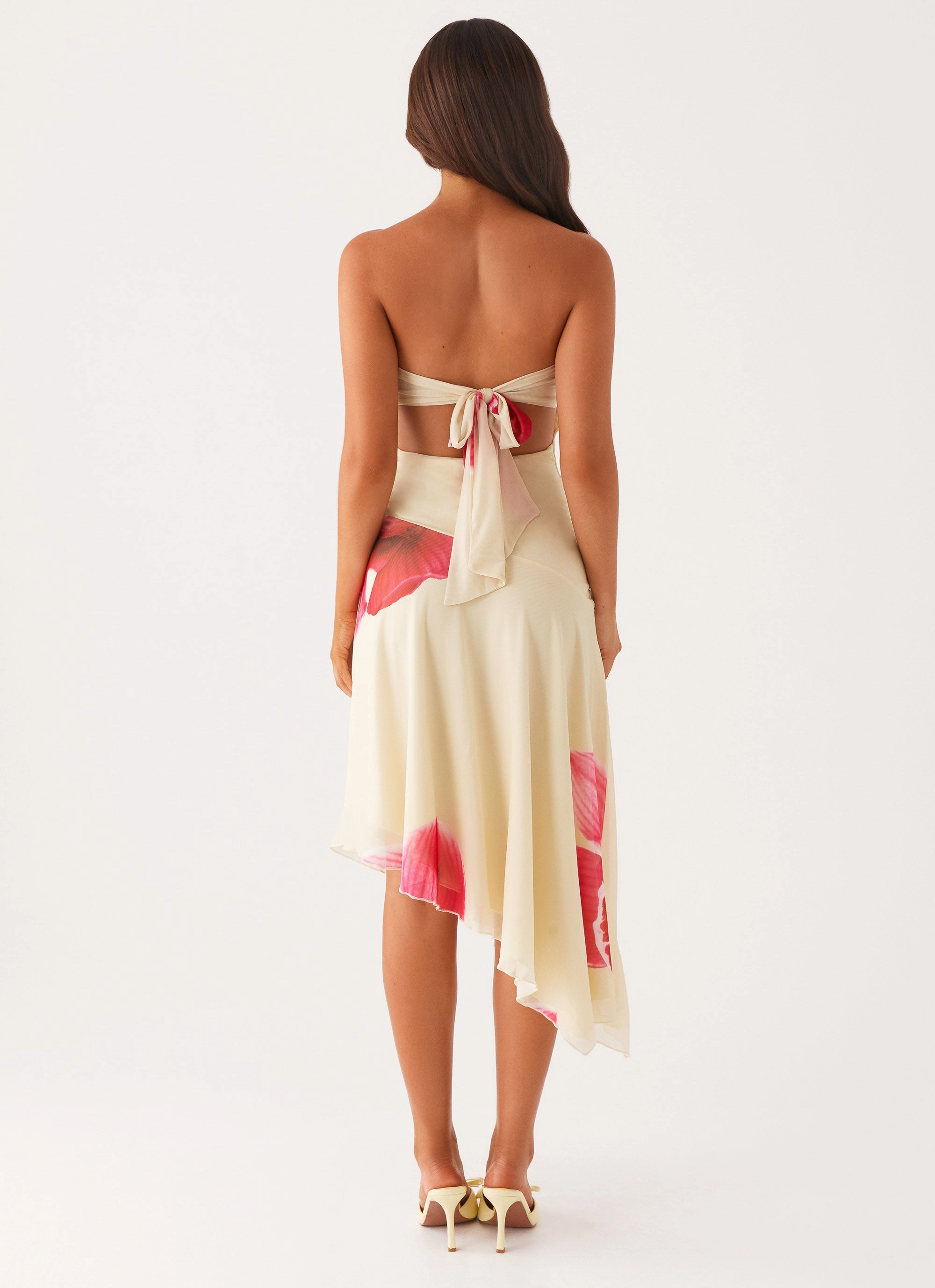 Mariposa Midi Dress - Orchid Yellow