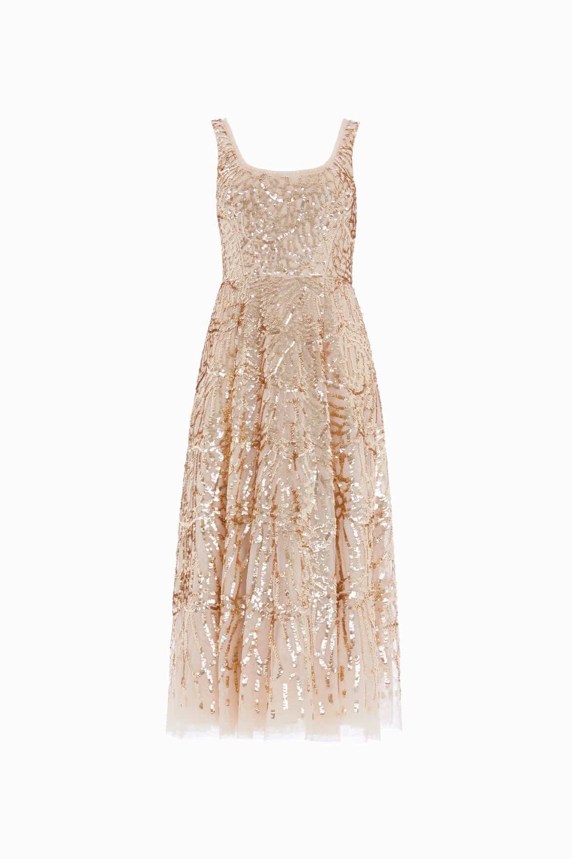 Bright bold dress Marquet Scoop Neck Ballerina Dress