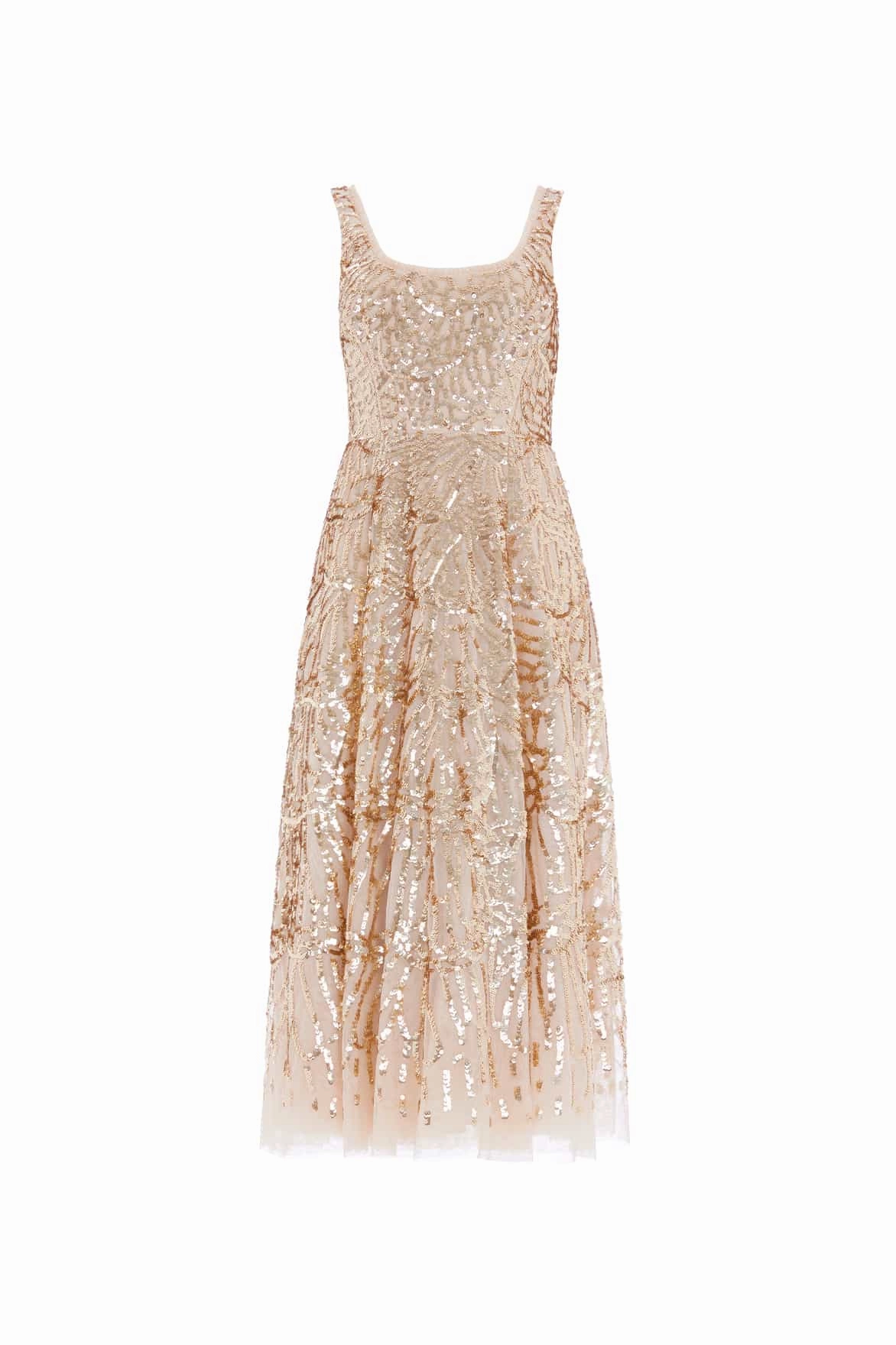 Low Maintenance Smart Piece Marquet Scoop Neck Ballerina Dress