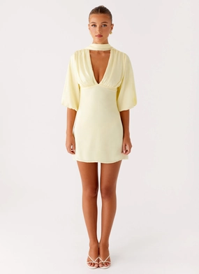 Mary Mini Dress - Yellow
