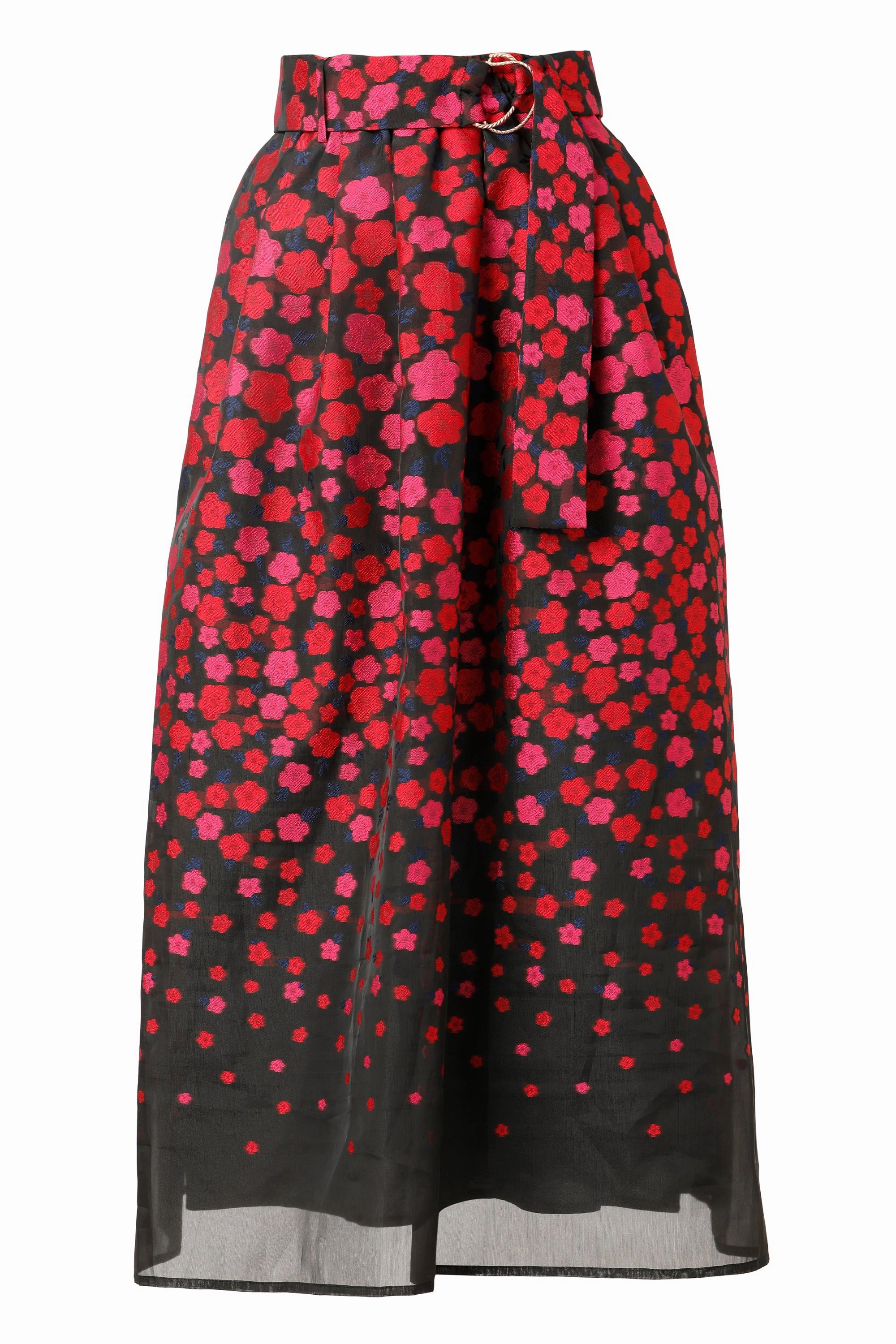 Maya Skirt in Black Striped Design Soft Aesthetic