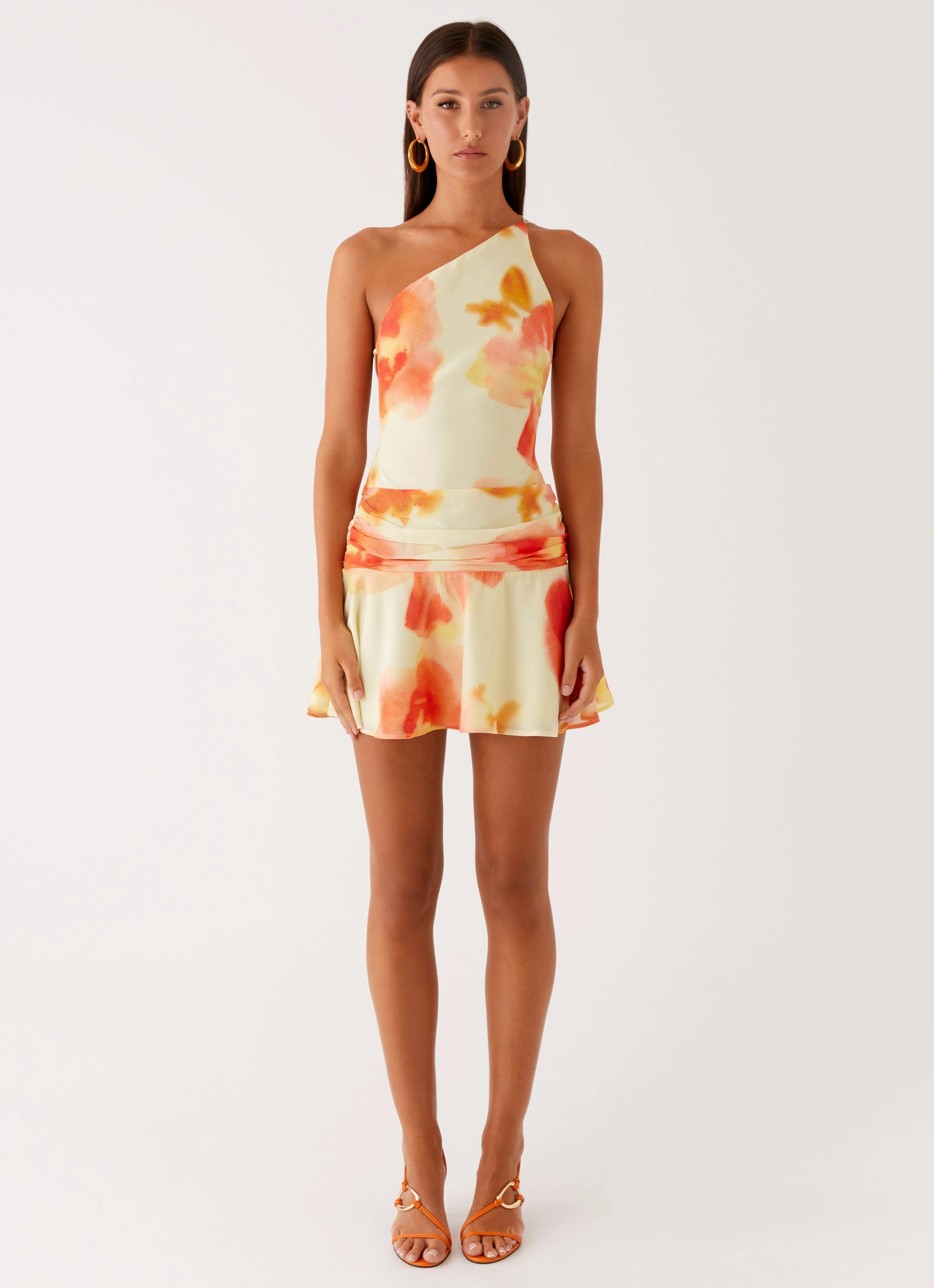 Meah Backless Mini Dress - Mimosa Blossom