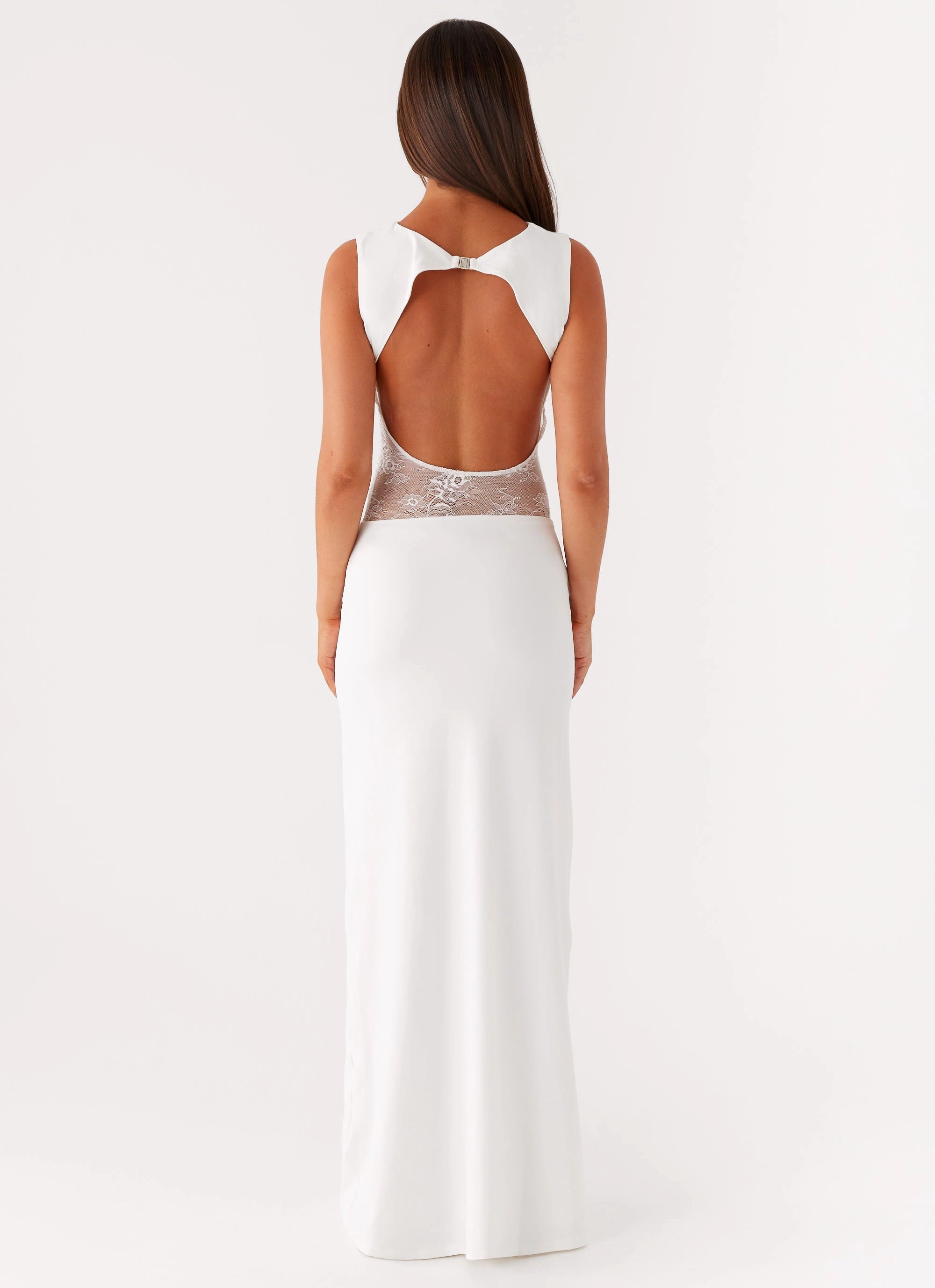 Medina Lace Maxi Dress - White