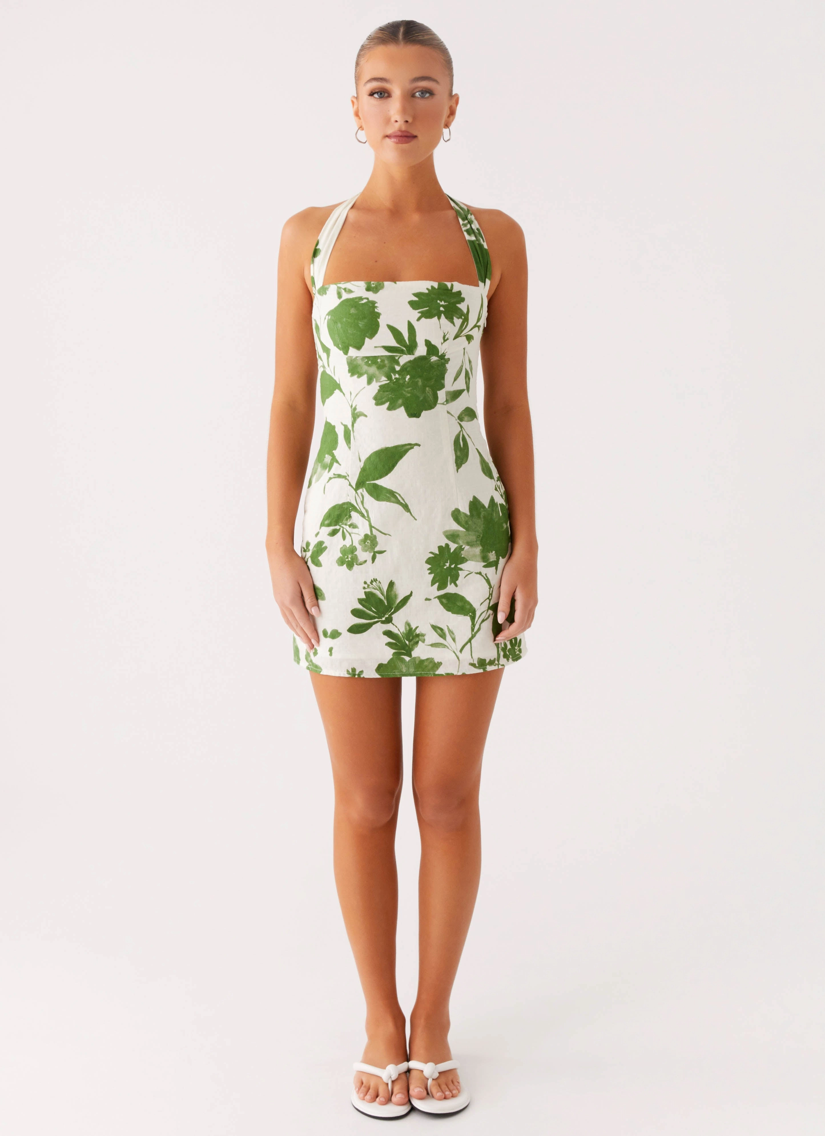 Melora Mini Dress - Verdant Bloom