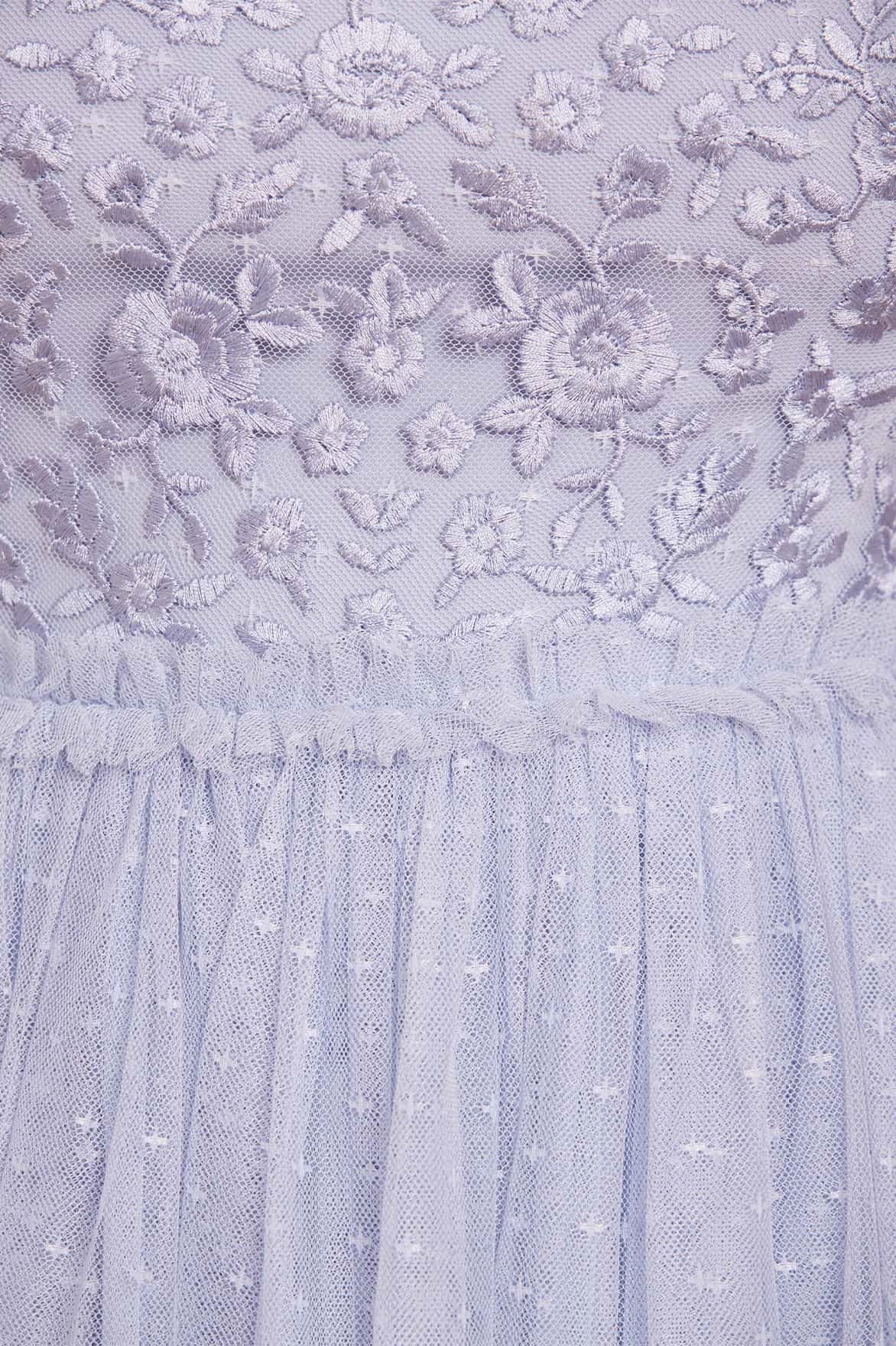 Midsummer Lace Bodice Off-Shoulder Ankle Gown DeepPocketStyle