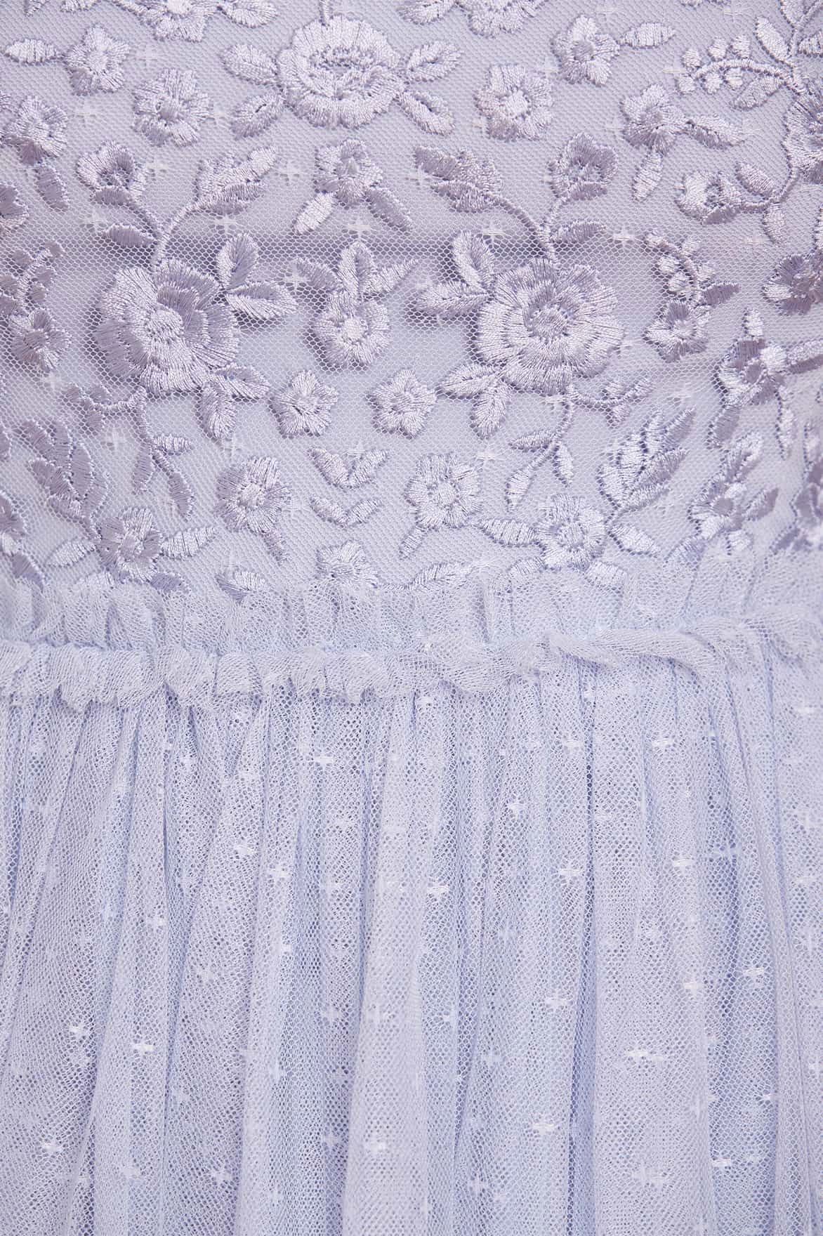 Night Vibes Midsummer Lace Bodice Off-Shoulder Ankle Gown