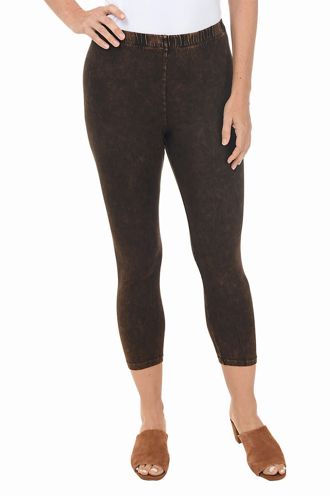 Mineral Wash Capri Legging DurableConstruction