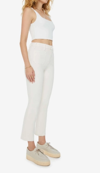 Tagless Design The Hustler Patch Pocket Flood in Cream Puffs