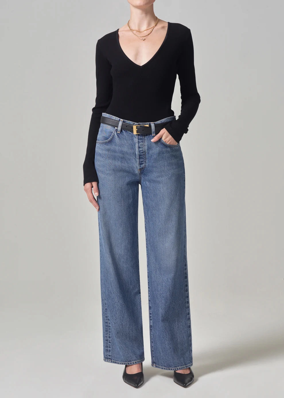 Balanced Wardrobe Annina Trouser Jean 33" in Siesta