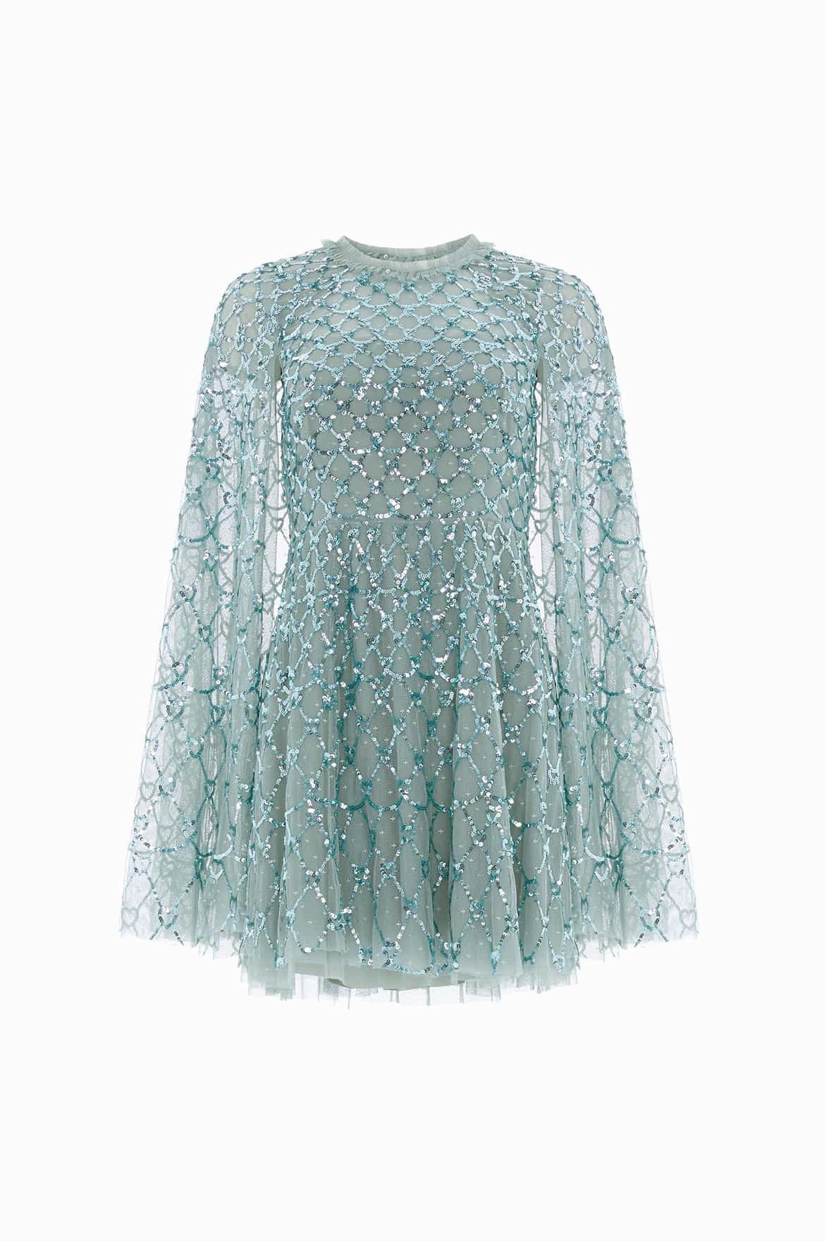 Heart Lattice Micro Mini Dress Minimal Touch